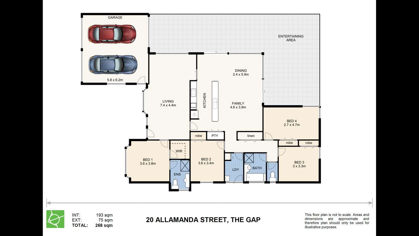 Floorplan of Homely house listing, 20 Allamanda Street, The Gap QLD 4061