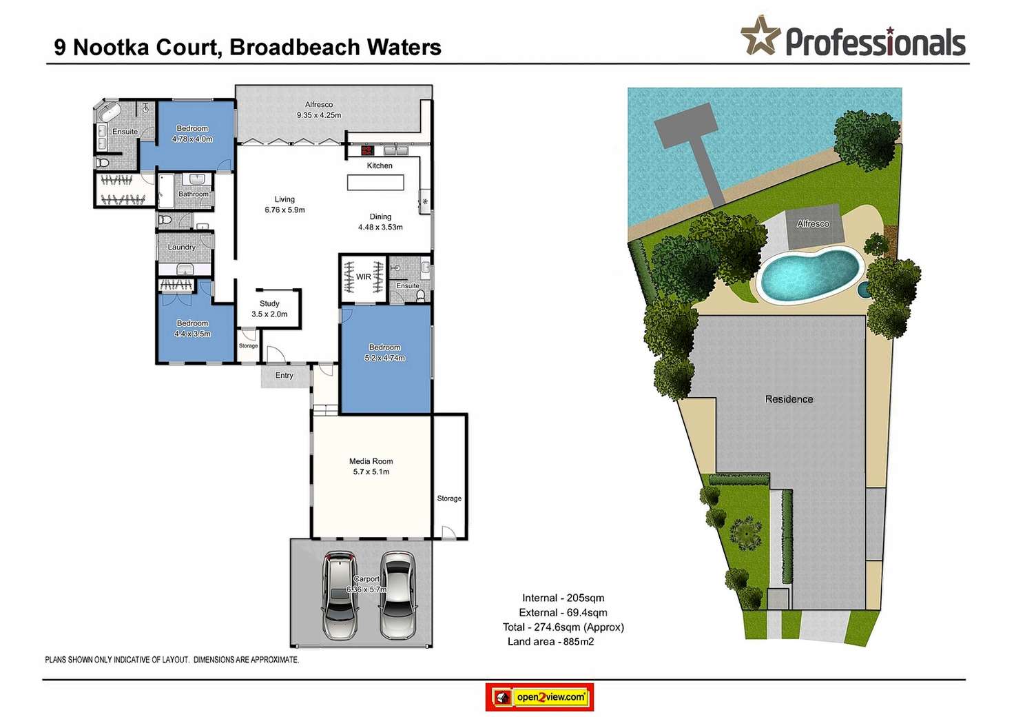 Floorplan of Homely house listing, 9 Nootka Court, Broadbeach Waters QLD 4218