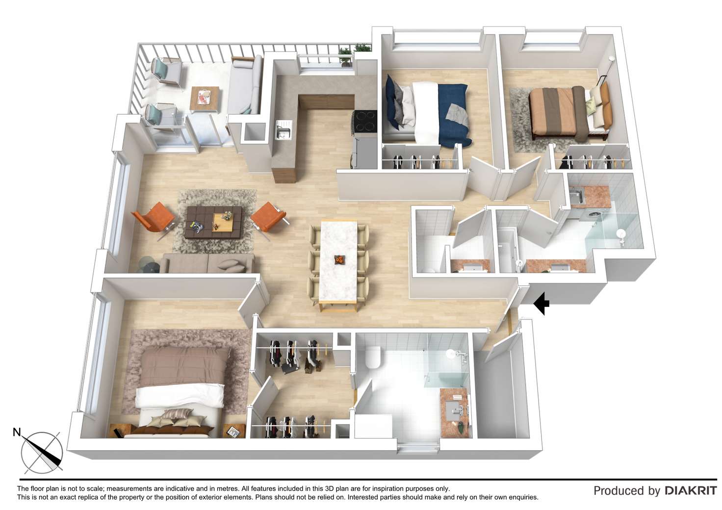 Floorplan of Homely unit listing, 19/8 Bunton Street, Scarborough QLD 4020