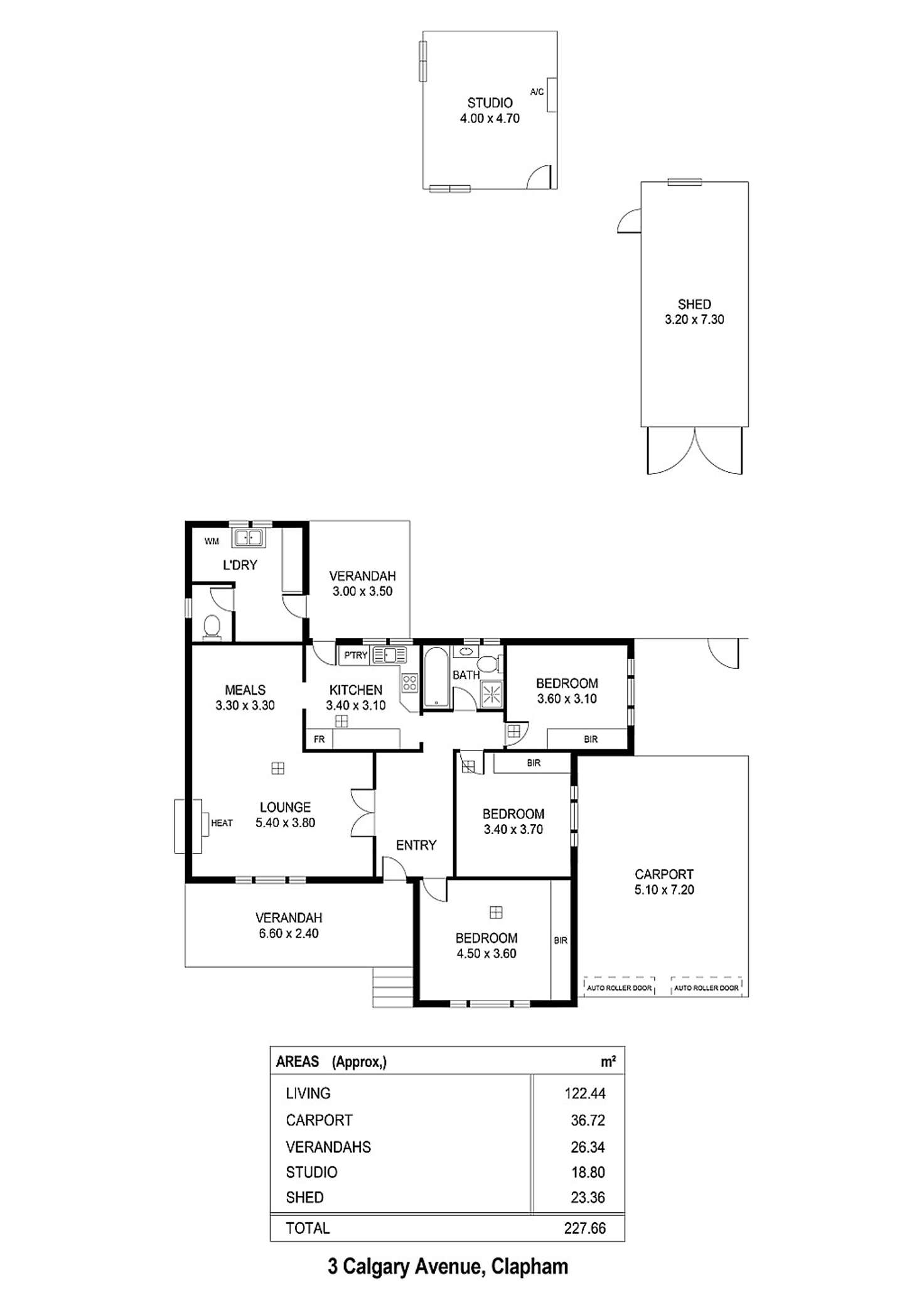 Floorplan of Homely house listing, 3 Calgary Avenue, Clapham SA 5062
