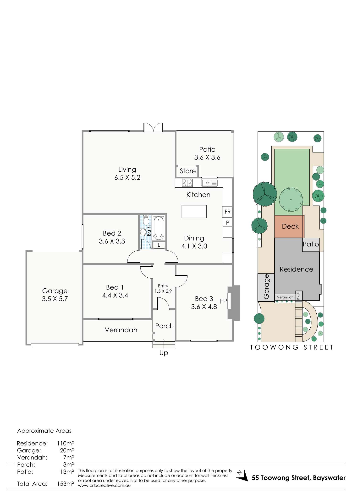 Floorplan of Homely house listing, 55 Toowong Street, Bayswater WA 6053