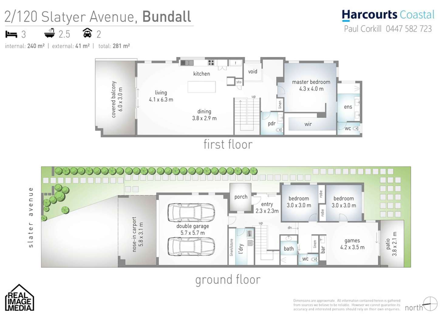 Floorplan of Homely semiDetached listing, 2/120 Slatyer Avenue, Bundall QLD 4217