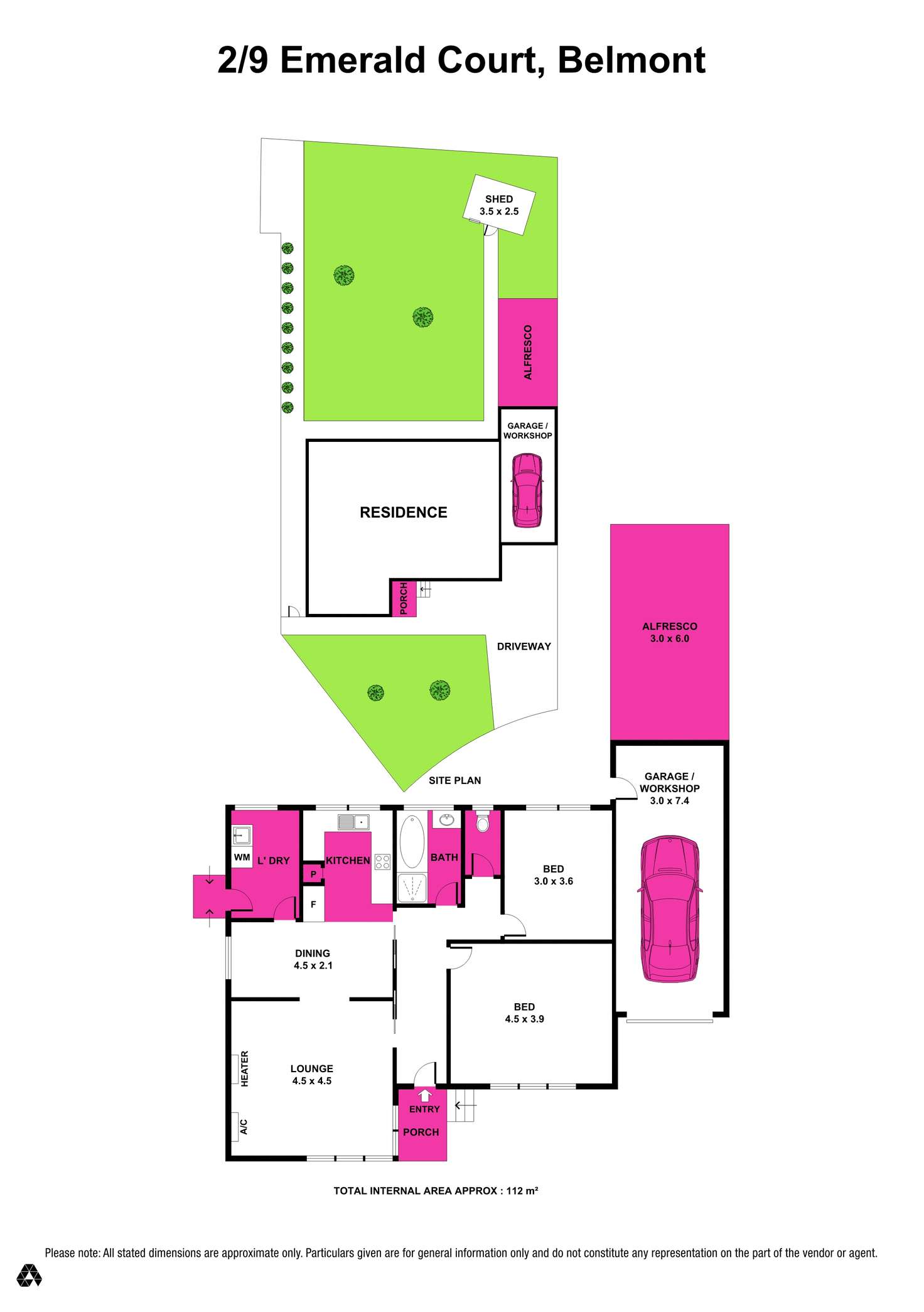 Floorplan of Homely house listing, 2/9 Emerald Court, Belmont VIC 3216