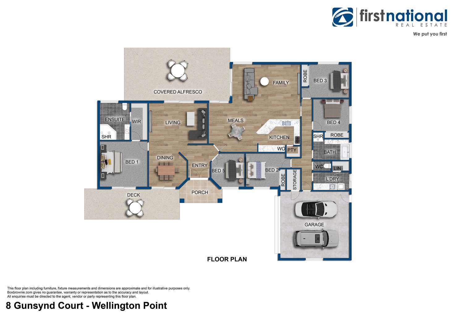 Floorplan of Homely house listing, 8 Gunsynd Court, Wellington Point QLD 4160