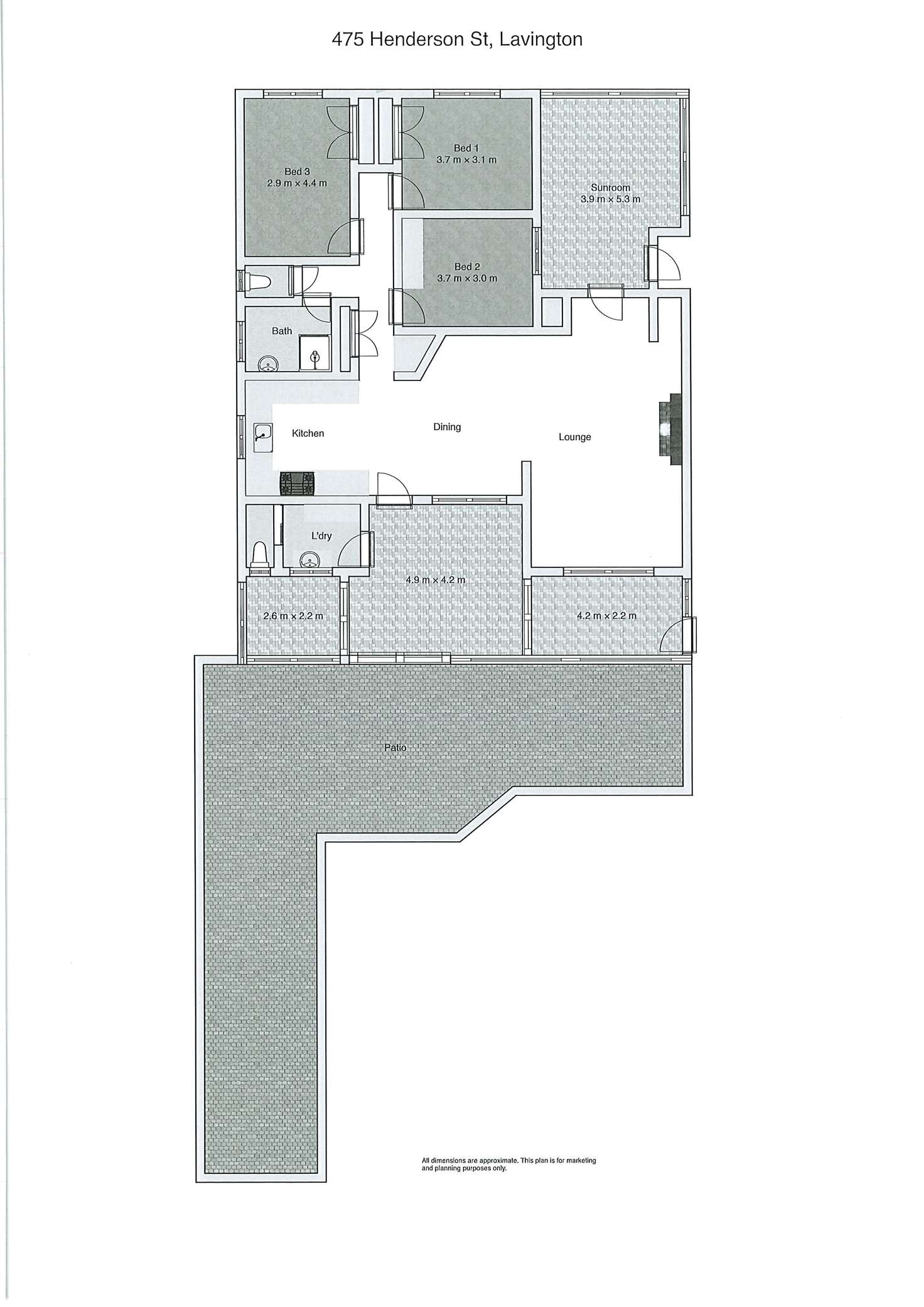 Floorplan of Homely house listing, 475 Henderson Street, Lavington NSW 2641