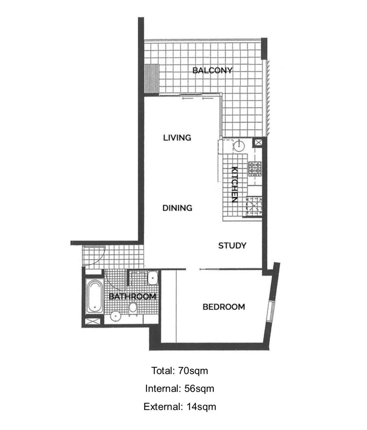 Floorplan of Homely apartment listing, 603/212 Margaret Street, Brisbane City QLD 4000