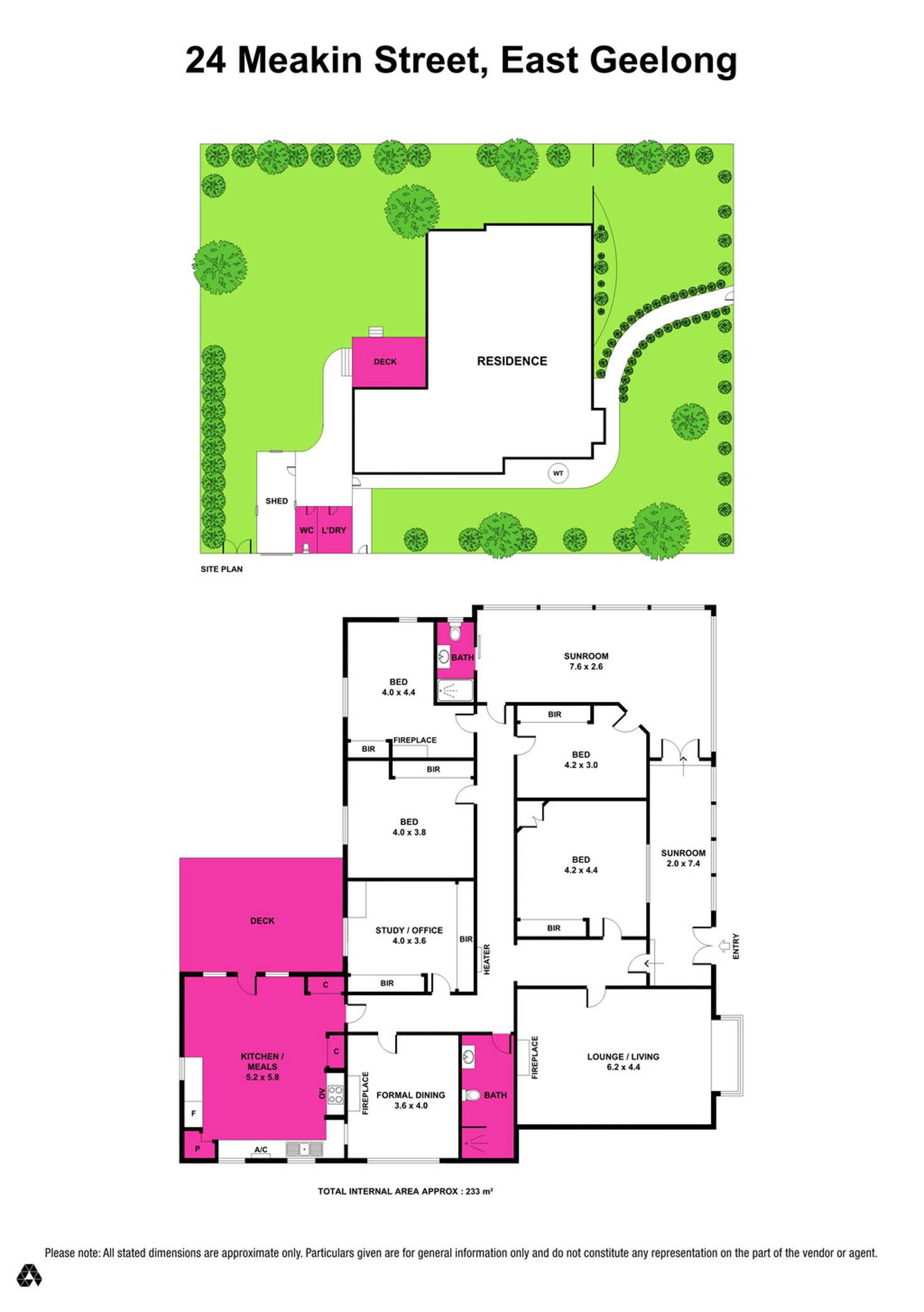 Floorplan of Homely house listing, 24 Meakin Street, East Geelong VIC 3219