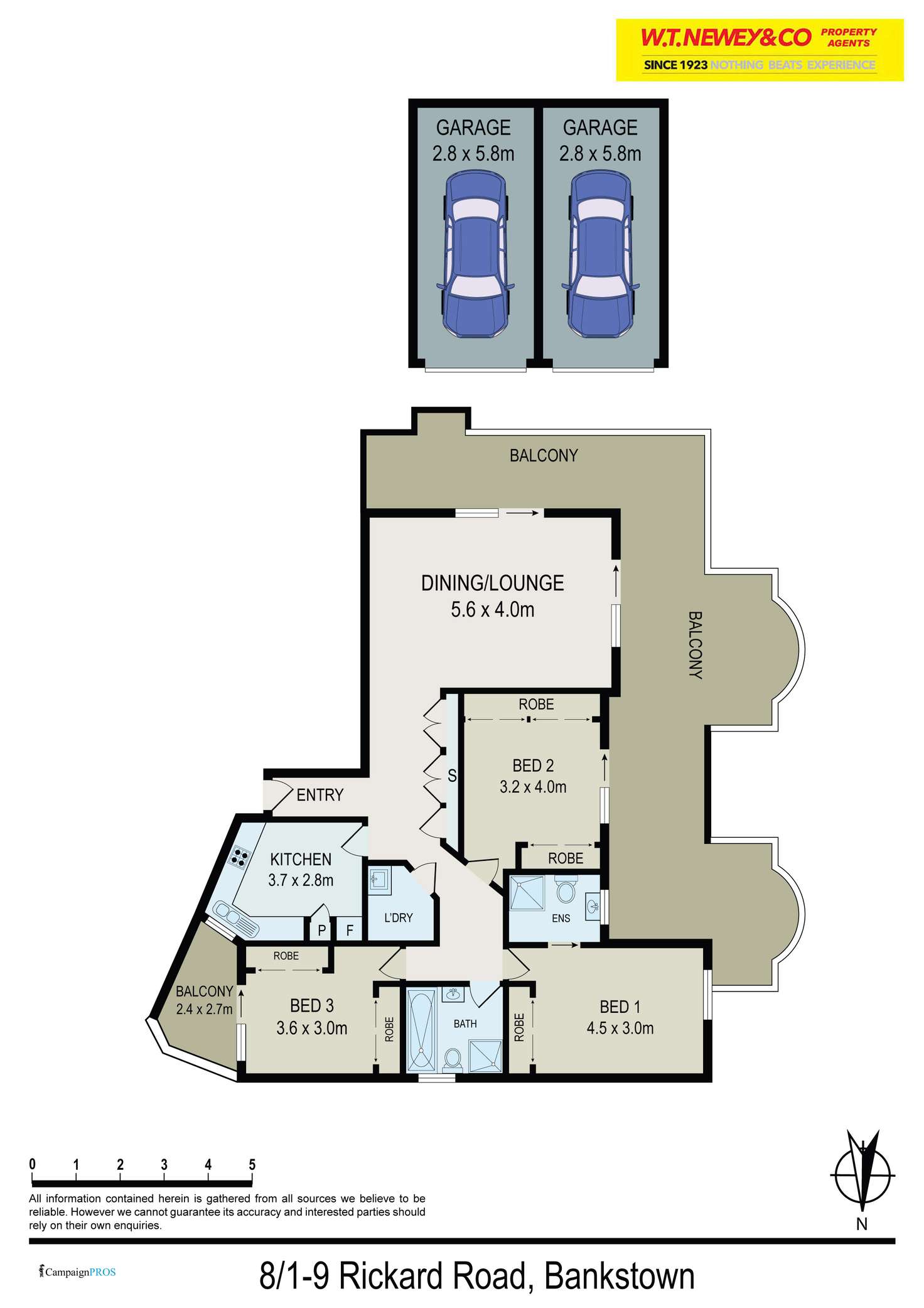 Floorplan of Homely unit listing, 8/1 Rickard Road, Bankstown NSW 2200