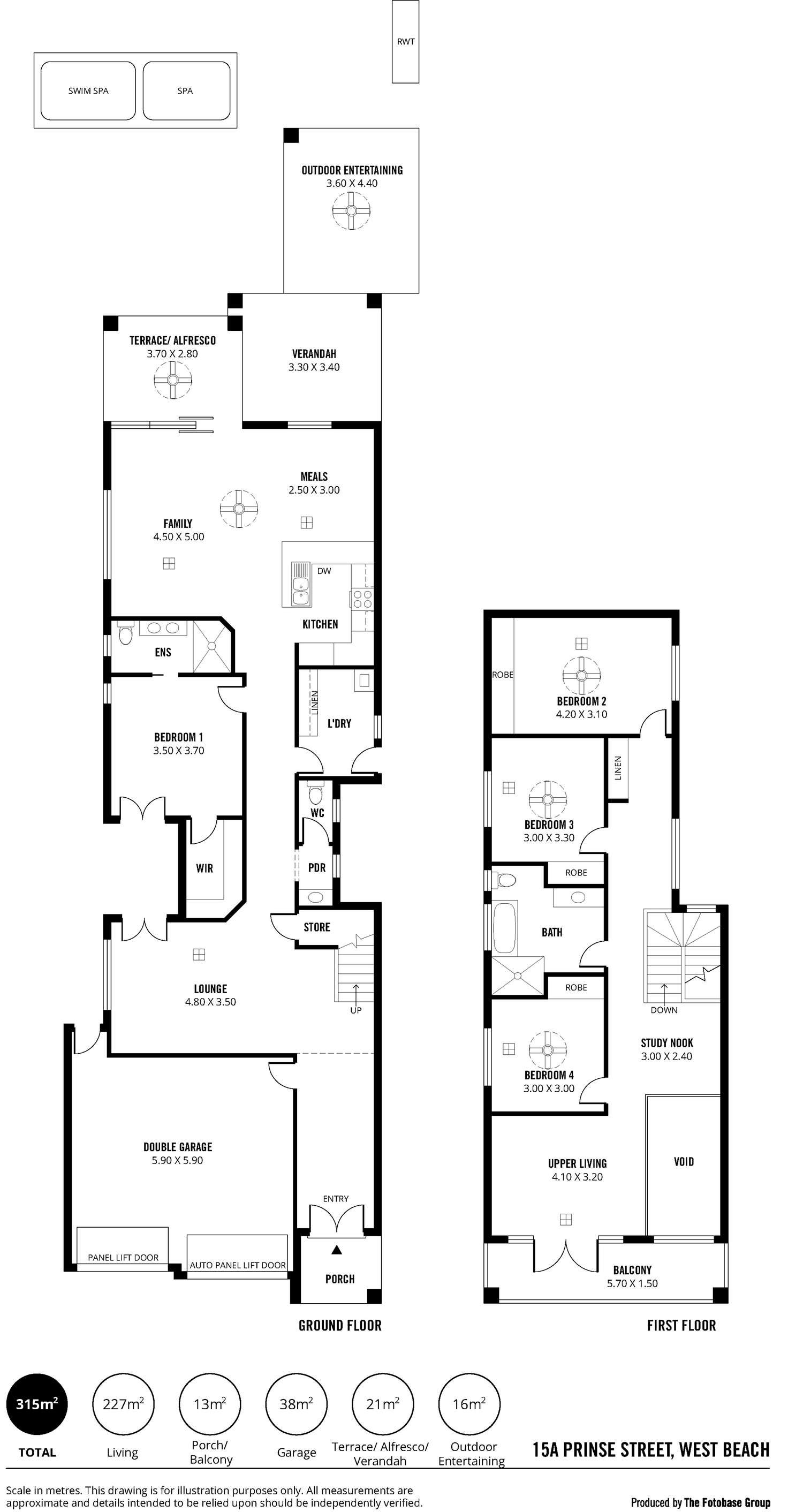 Floorplan of Homely house listing, 15A Prinse  Street, West Beach SA 5024