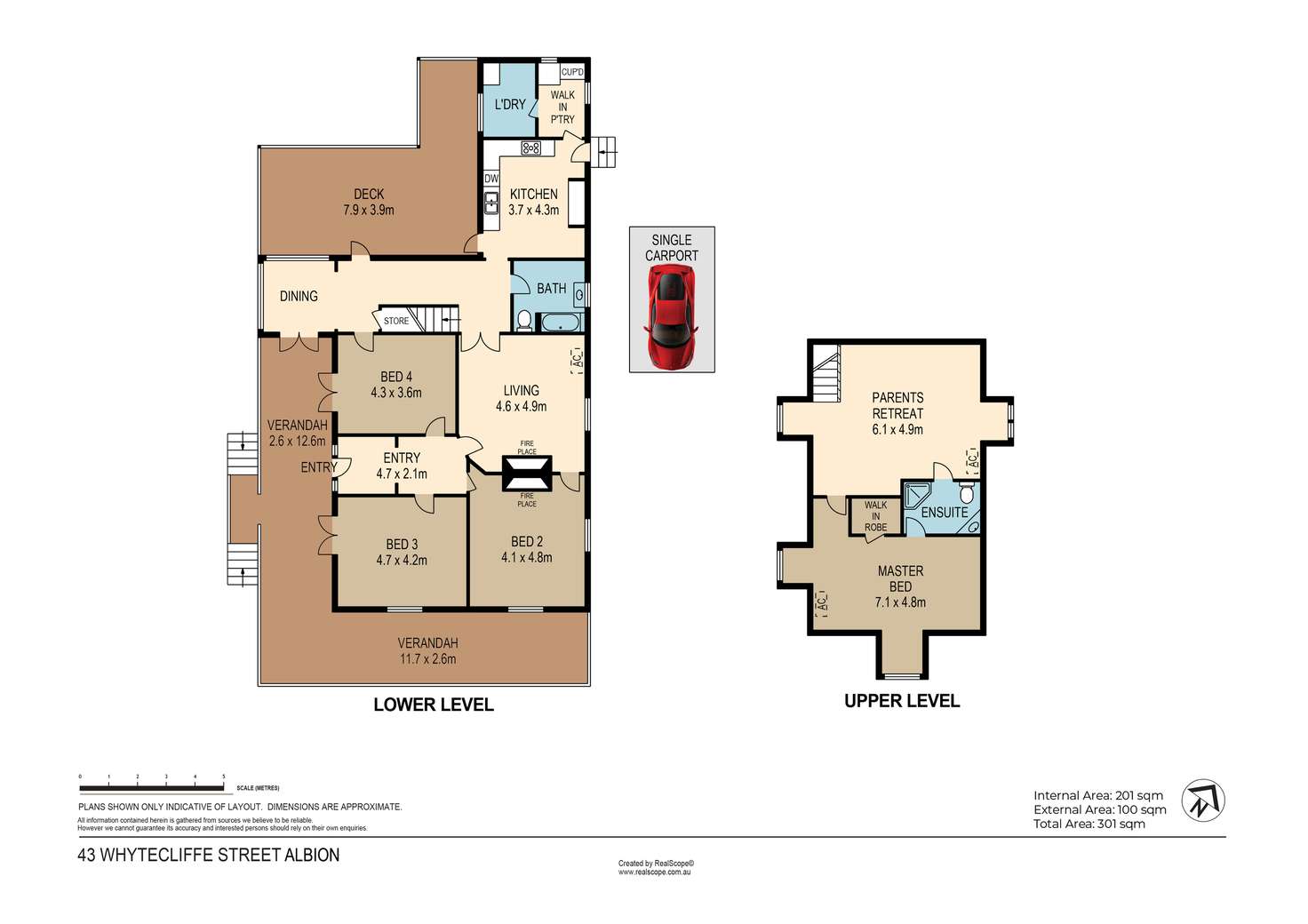 Floorplan of Homely house listing, 43 Whytecliffe Street, Albion QLD 4010