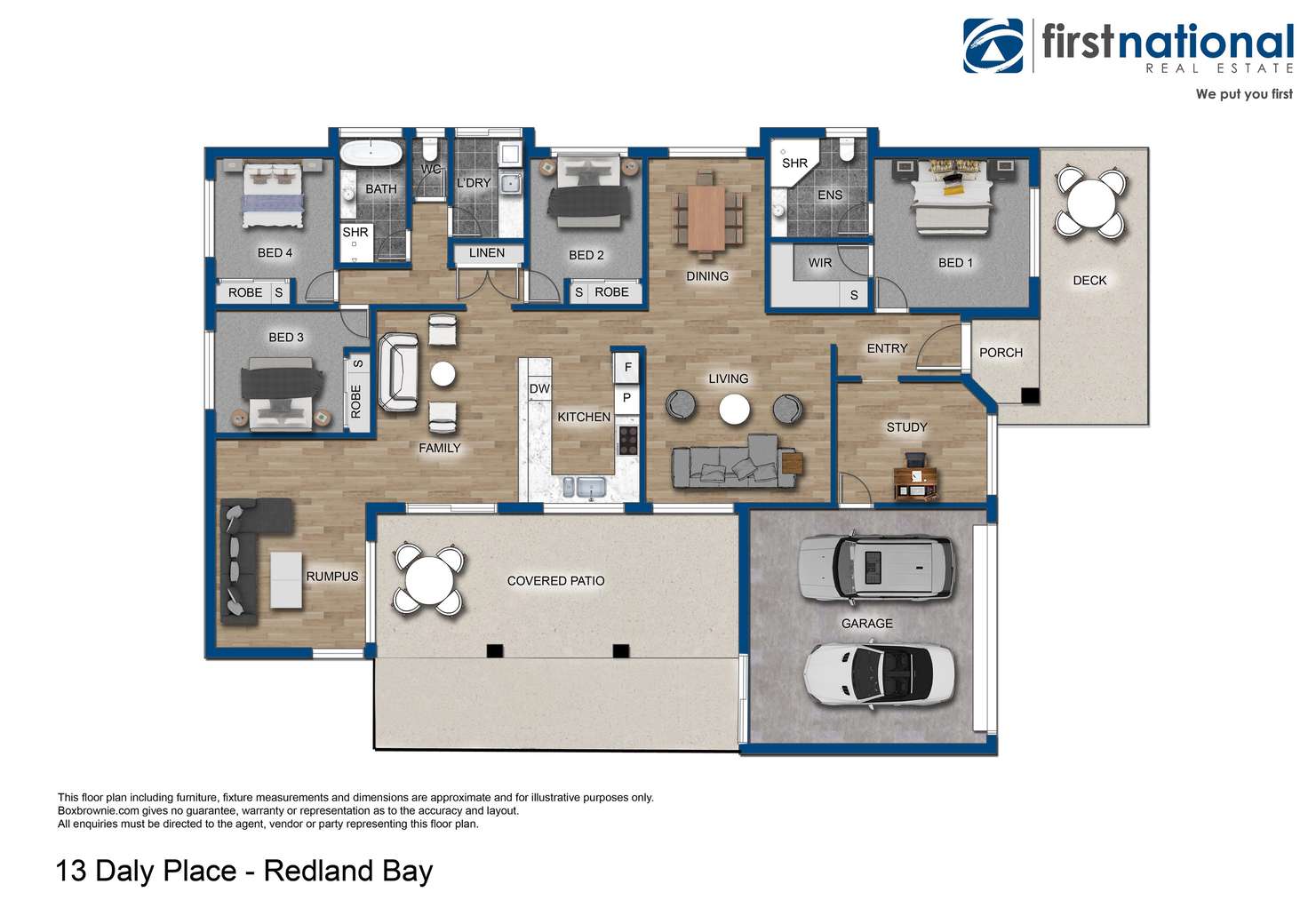 Floorplan of Homely house listing, 13 Daly Place, Redland Bay QLD 4165