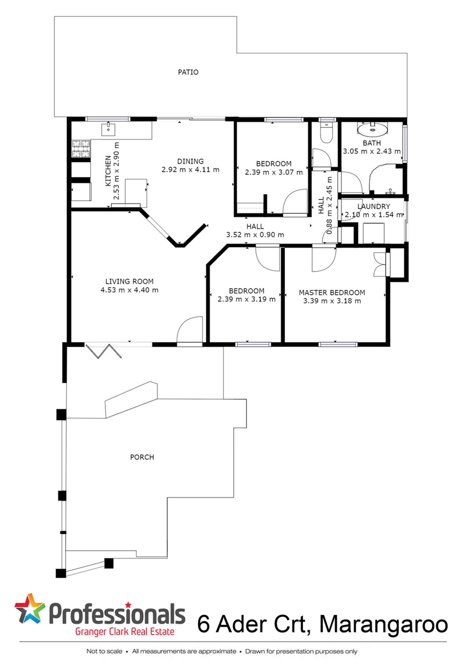 Floorplan of Homely house listing, 6 Ader Court, Marangaroo WA 6064