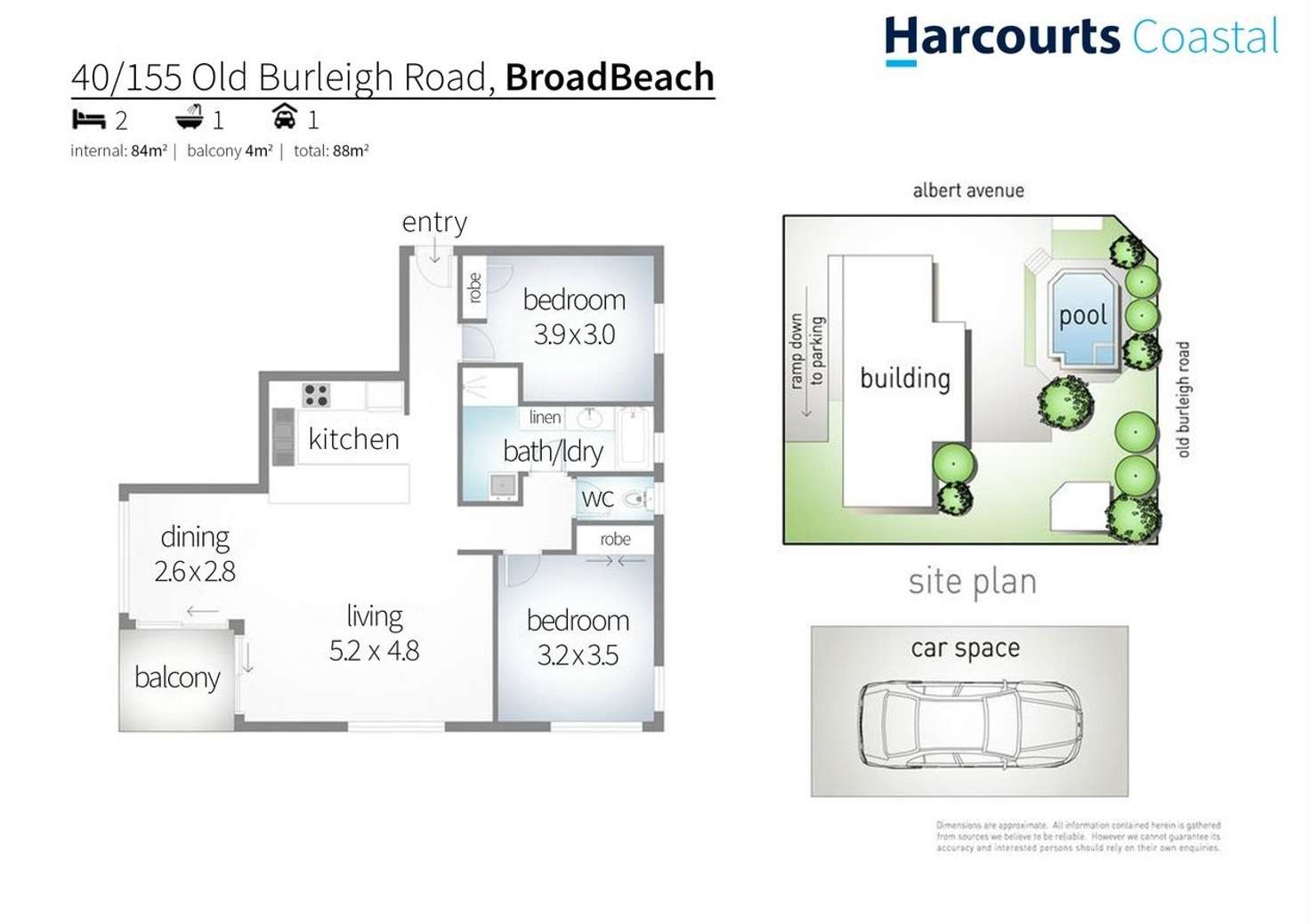 Floorplan of Homely apartment listing, 40/155 Old Burleigh Road, Broadbeach QLD 4218