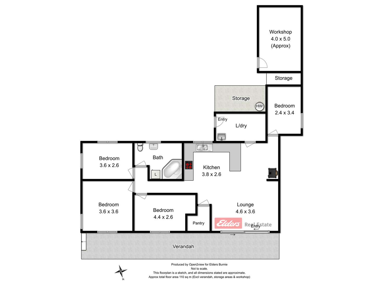 Floorplan of Homely house listing, 1 Westwood Street, Zeehan TAS 7469