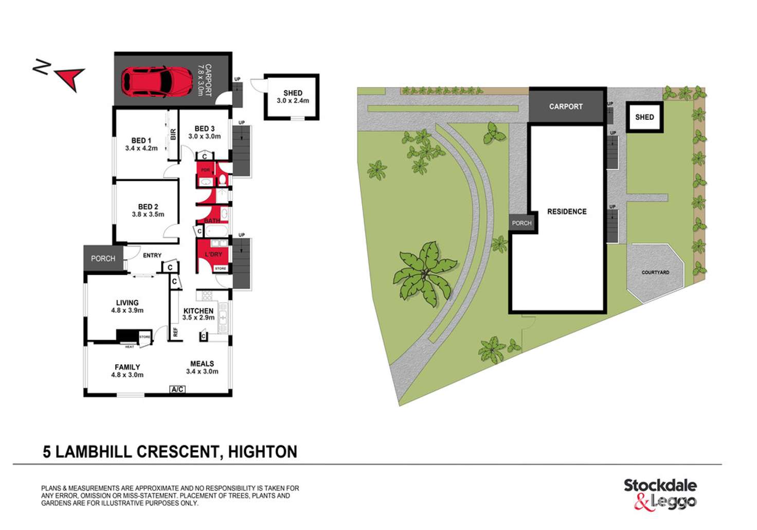 Floorplan of Homely house listing, 5 Lambhill Crescent, Highton VIC 3216