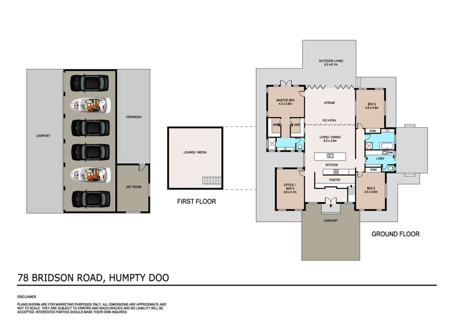 Floorplan of Homely house listing, 78 Bridson Road, Humpty Doo NT 836