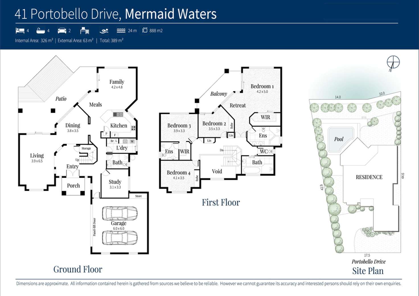 Floorplan of Homely house listing, 41 Portobello Drive, Mermaid Waters QLD 4218