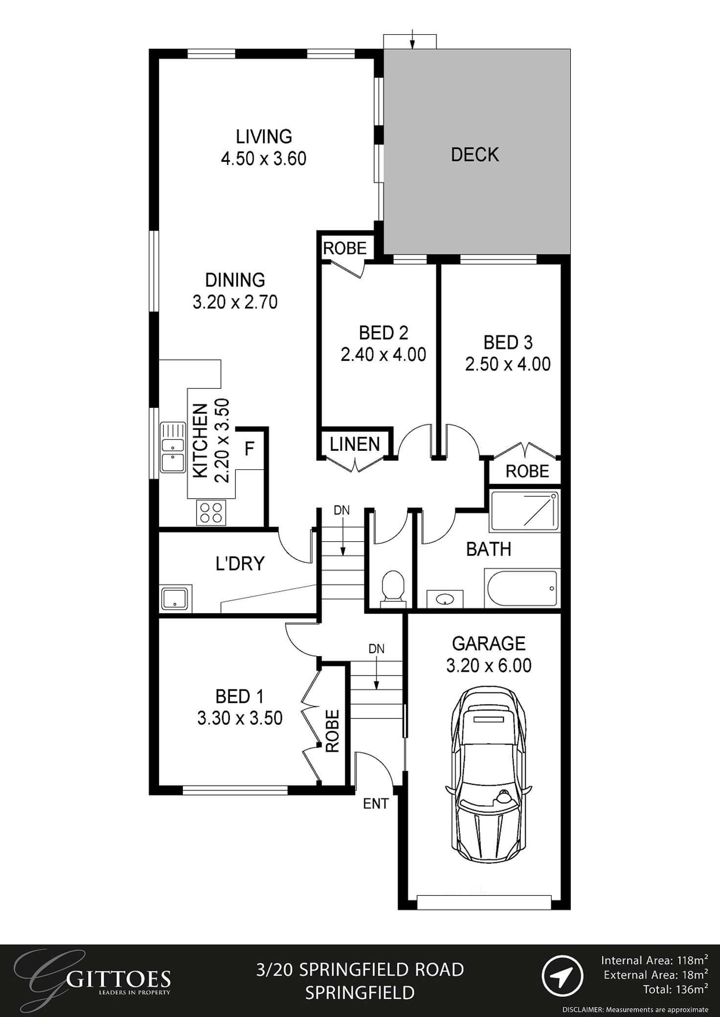 Floorplan of Homely townhouse listing, 3/20 Springfield Road, Springfield NSW 2250