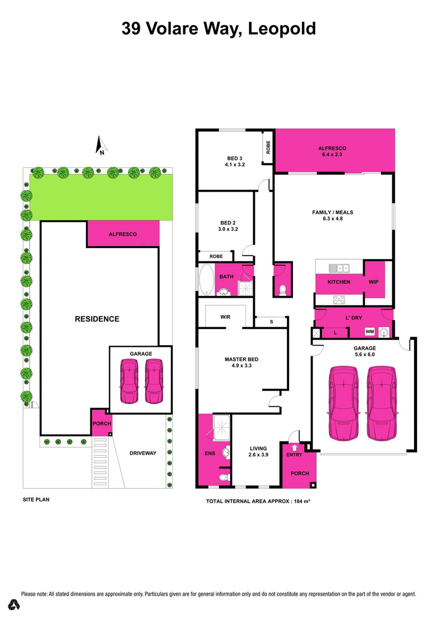 Floorplan of Homely house listing, 39 Volare Way, Leopold VIC 3224