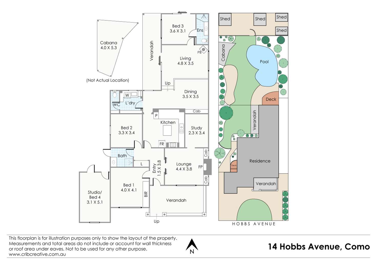Floorplan of Homely house listing, 14 Hobbs Avenue, Como WA 6152
