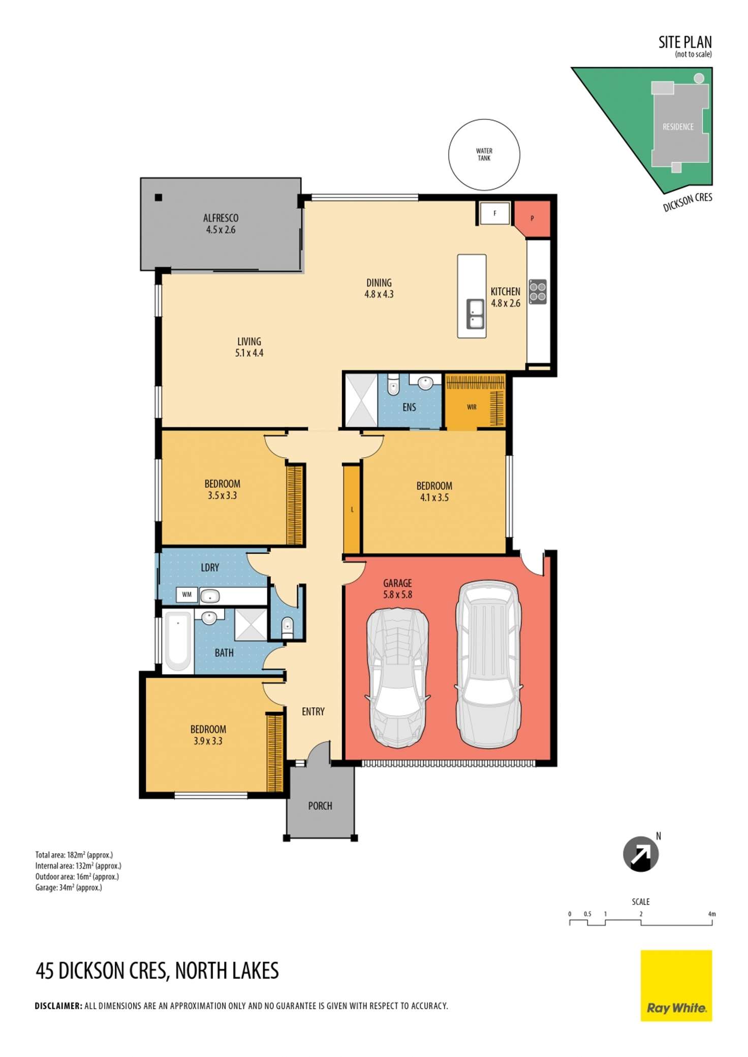 Floorplan of Homely house listing, 45 Dickson Crescent, North Lakes QLD 4509