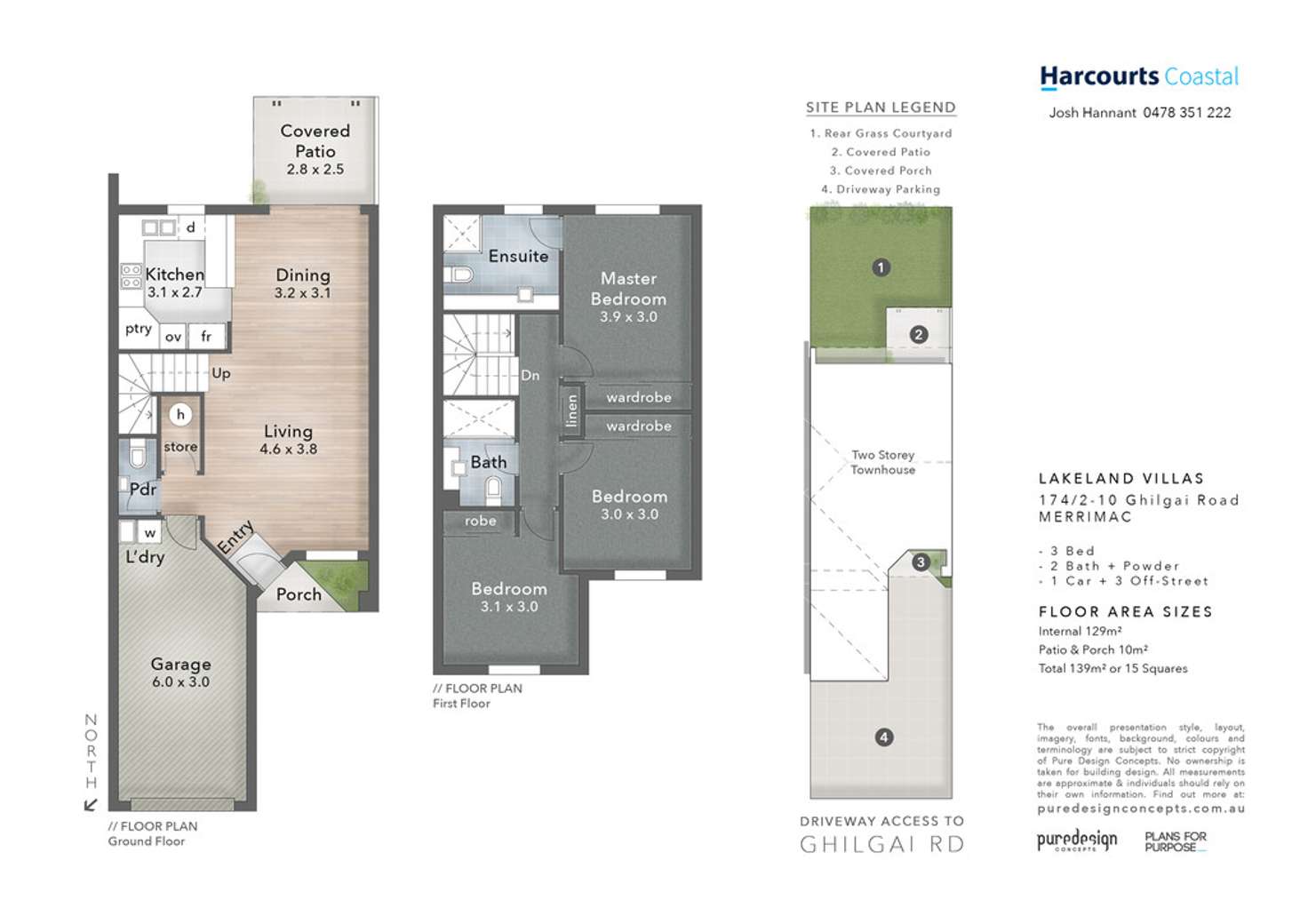 Floorplan of Homely townhouse listing, 174/10 Ghilgai Road, Merrimac QLD 4226