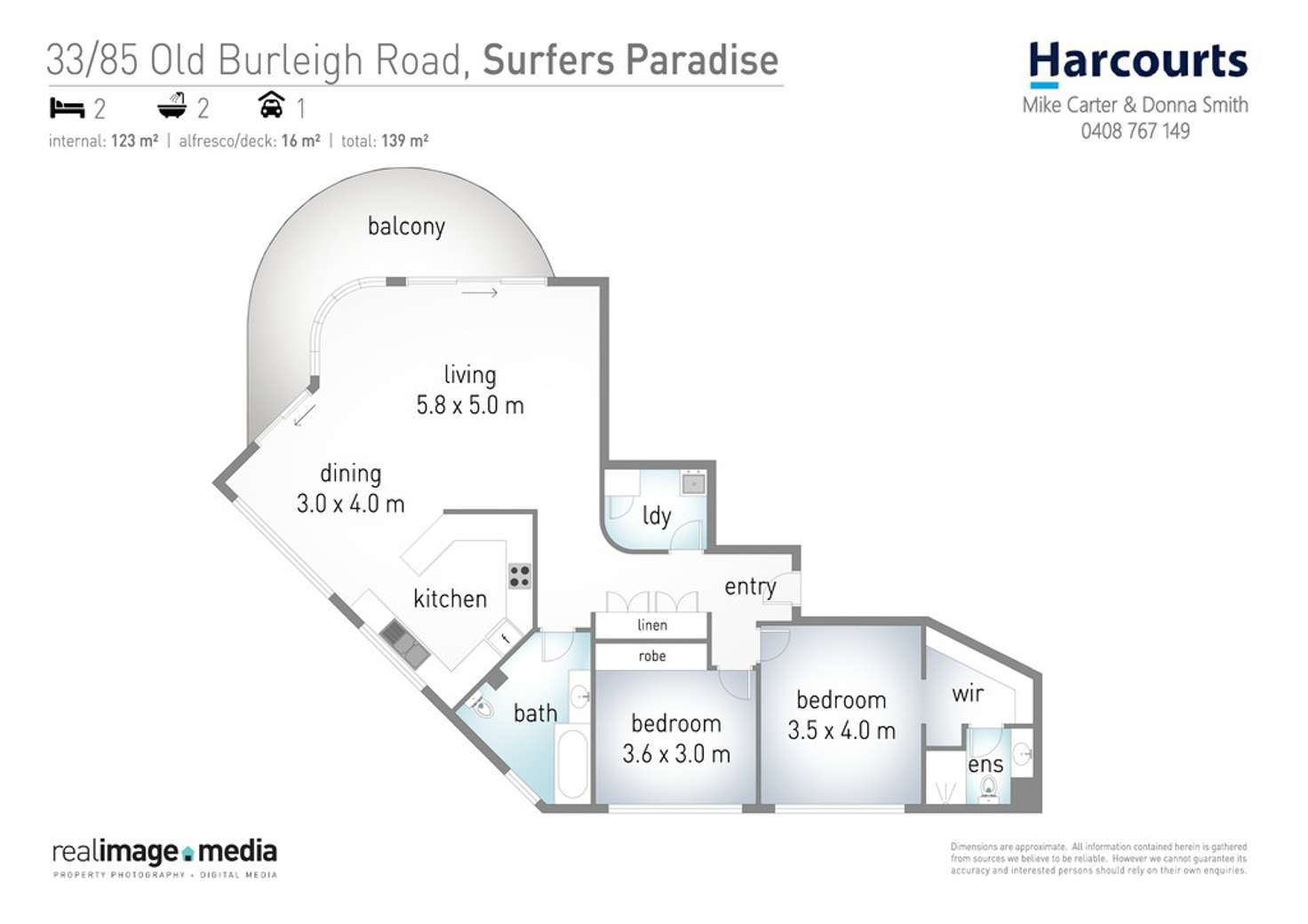 Floorplan of Homely apartment listing, 33/85 Old Burleigh Road, Surfers Paradise QLD 4217