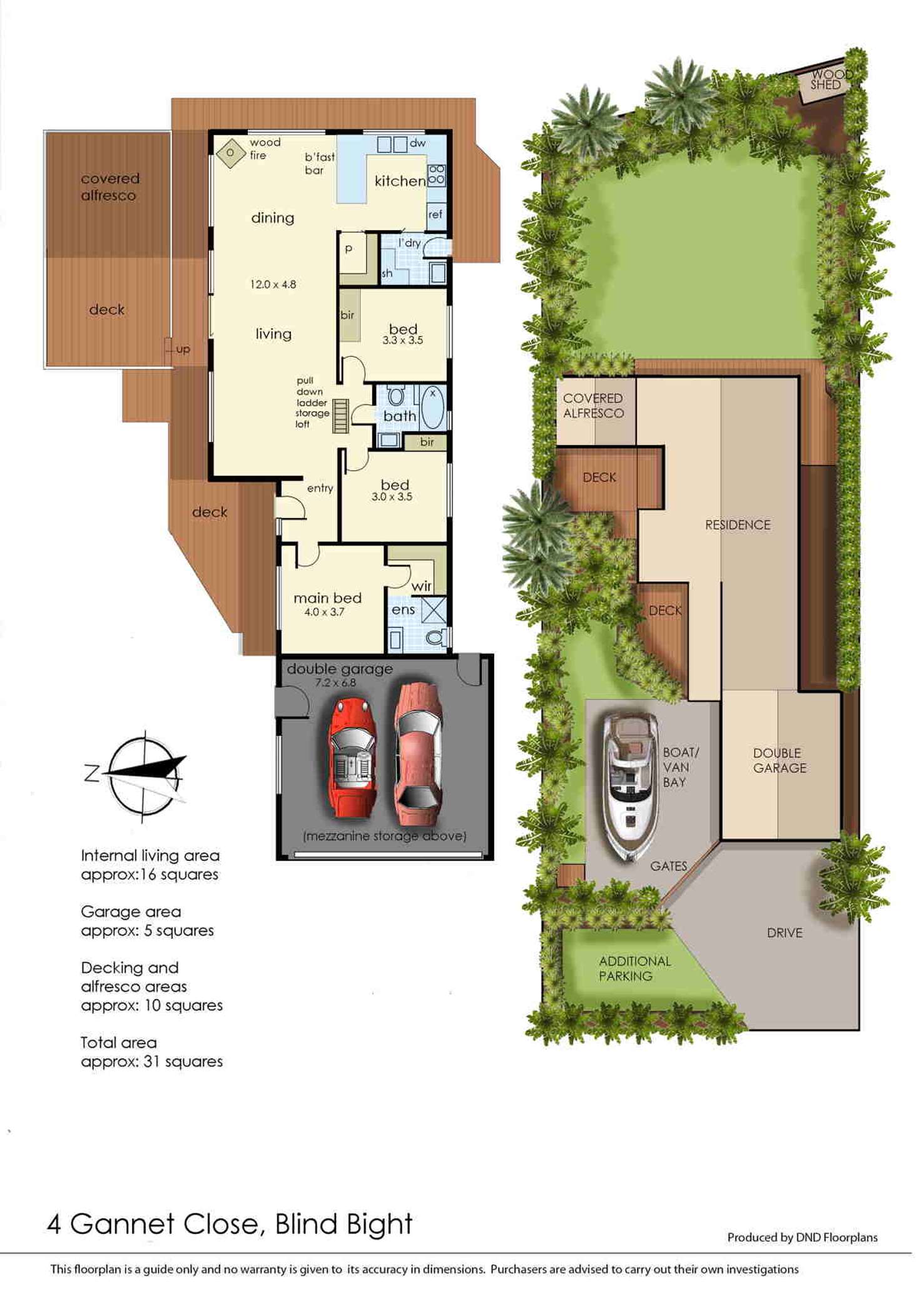 Floorplan of Homely house listing, 4 Gannet Close, Blind Bight VIC 3980