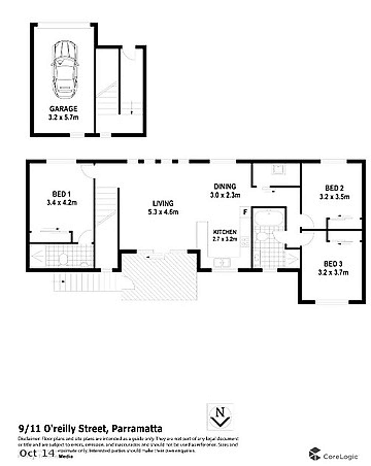 Floorplan of Homely house listing, 9h/11 O'REILLY STREET, Parramatta NSW 2150