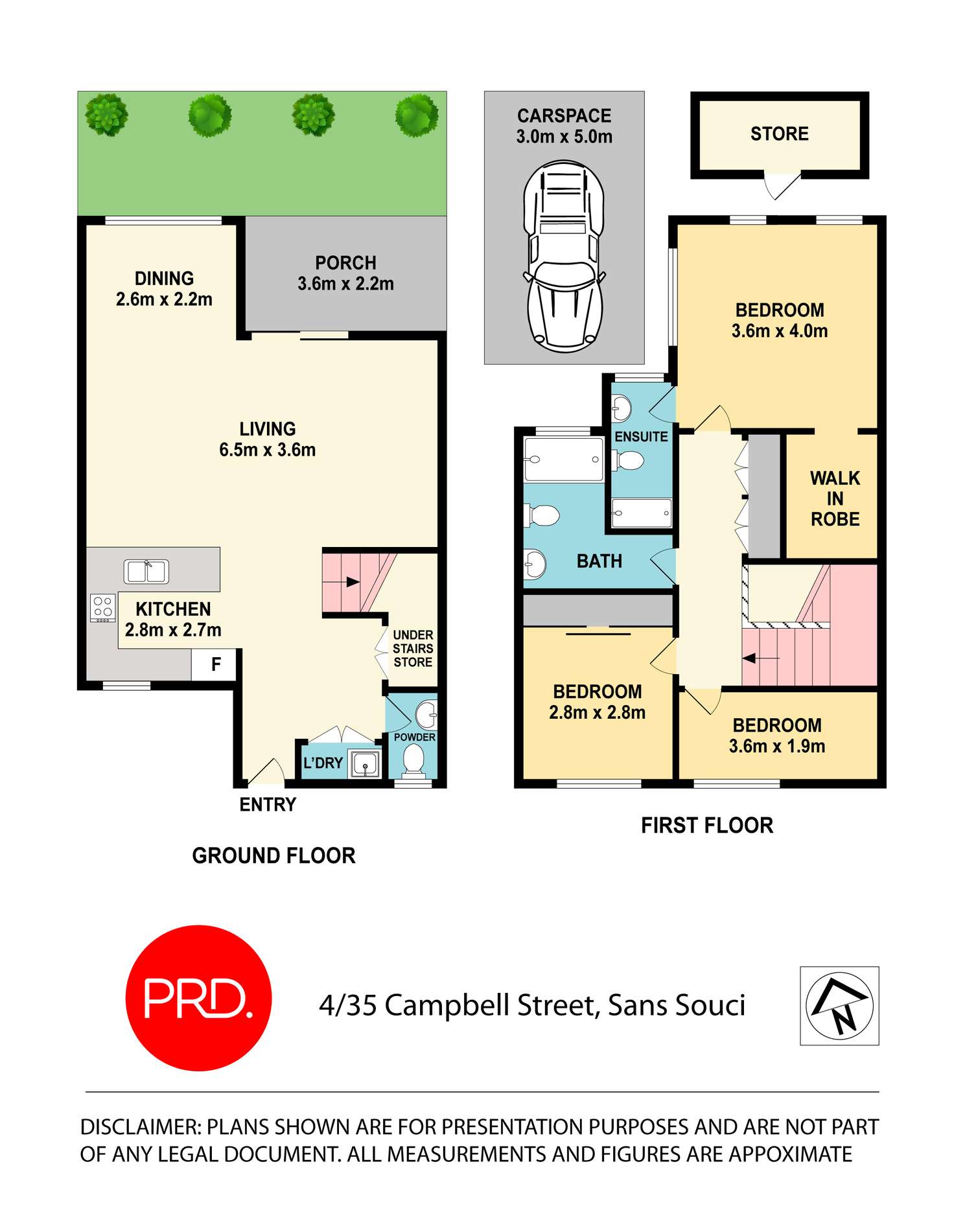 Floorplan of Homely townhouse listing, 4/35 Campbell Street, Sans Souci NSW 2219