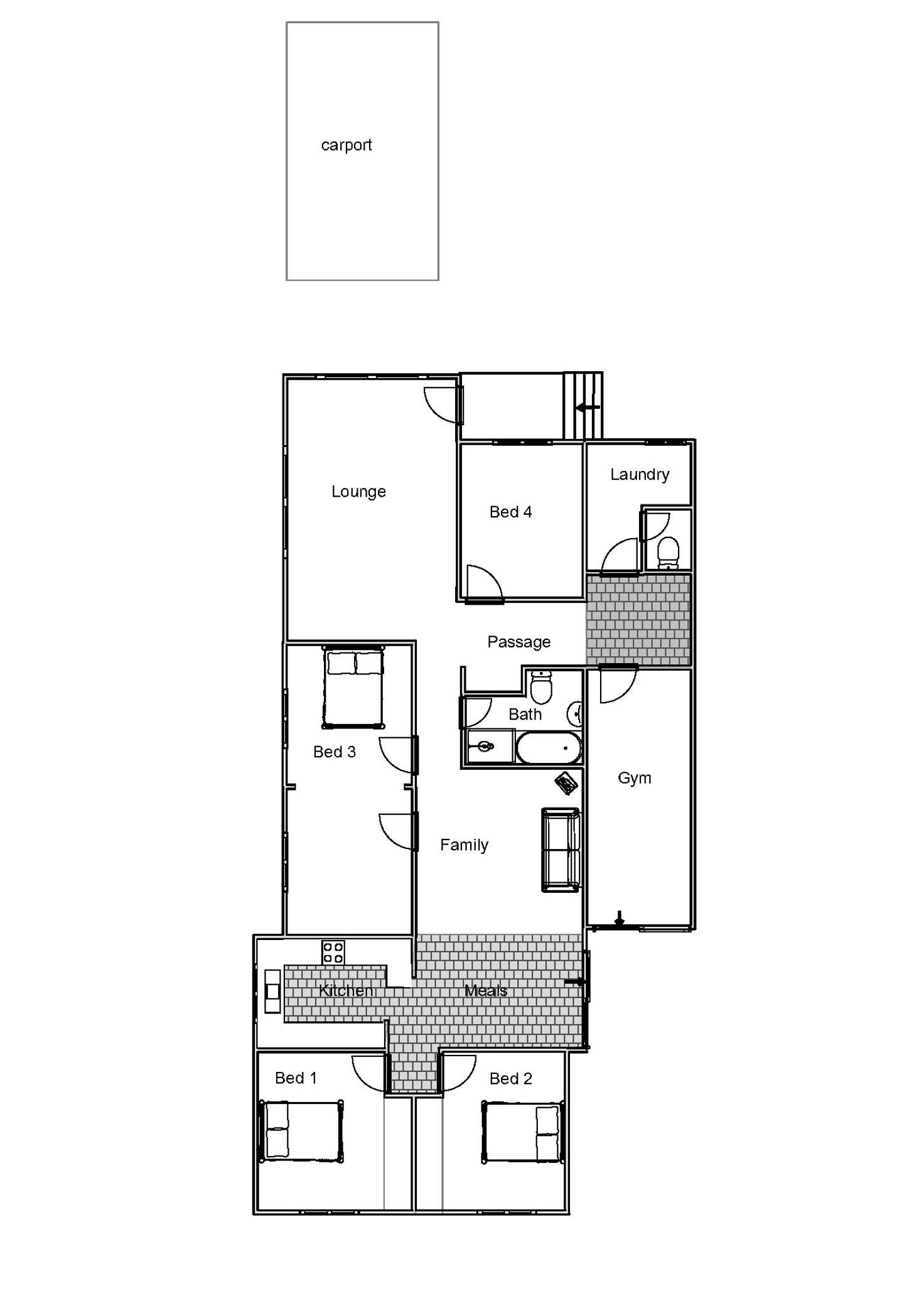 Floorplan of Homely house listing, 47 Wooloomooloo Road, Greenmount WA 6056