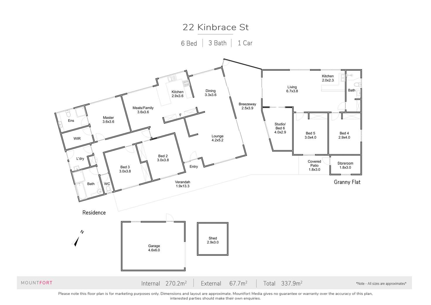 Floorplan of Homely house listing, 22 Kinbrace Street, Ferny Grove QLD 4055