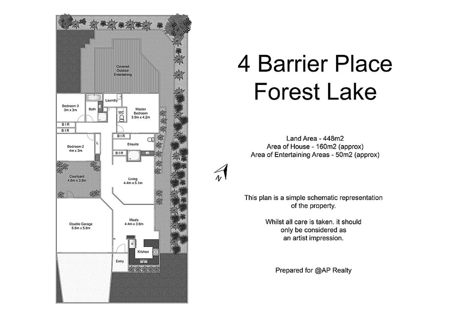 Floorplan of Homely house listing, 4 Barrier Place, Forest Lake QLD 4078