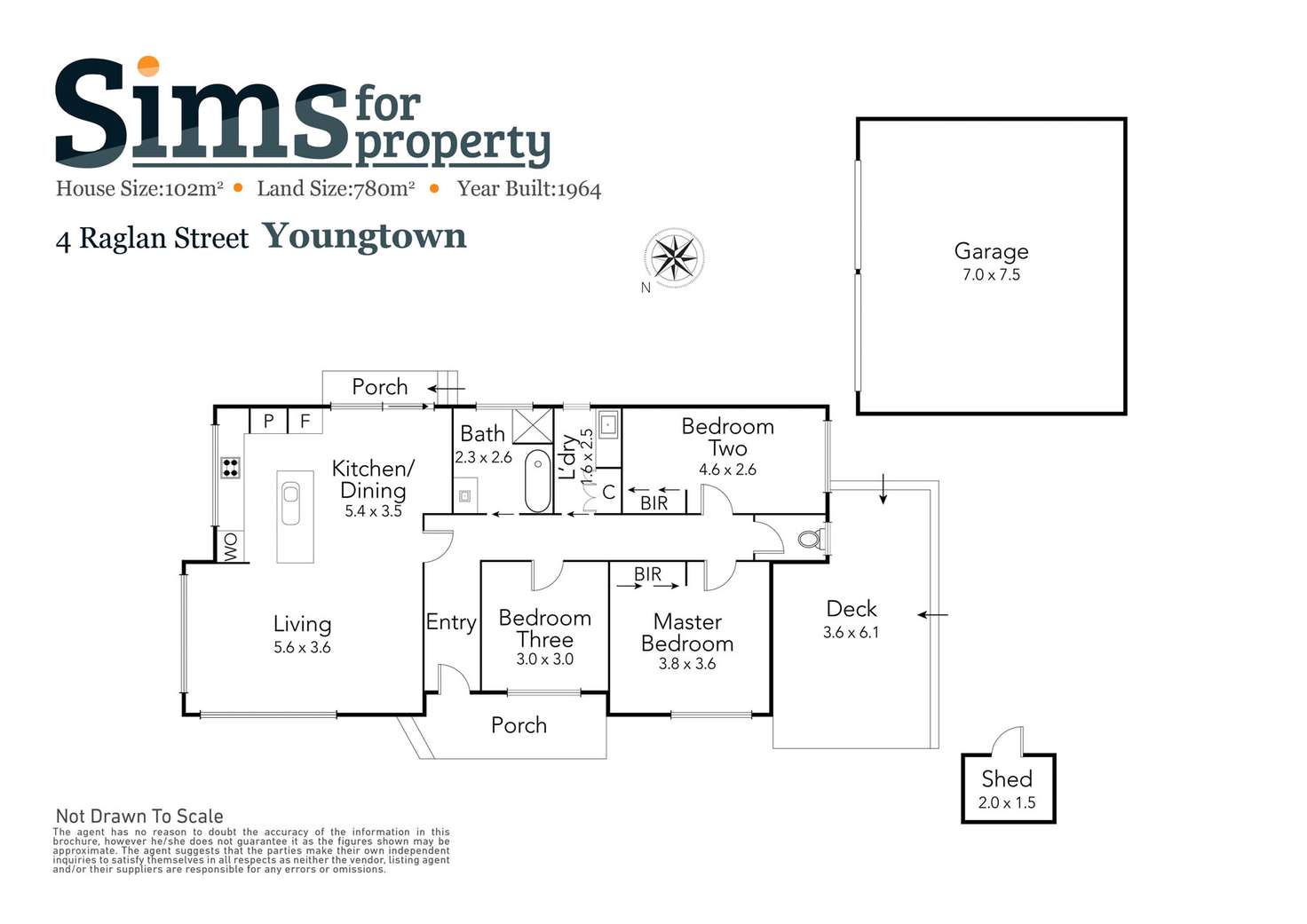 Floorplan of Homely house listing, 4 Raglan Street, Youngtown TAS 7249