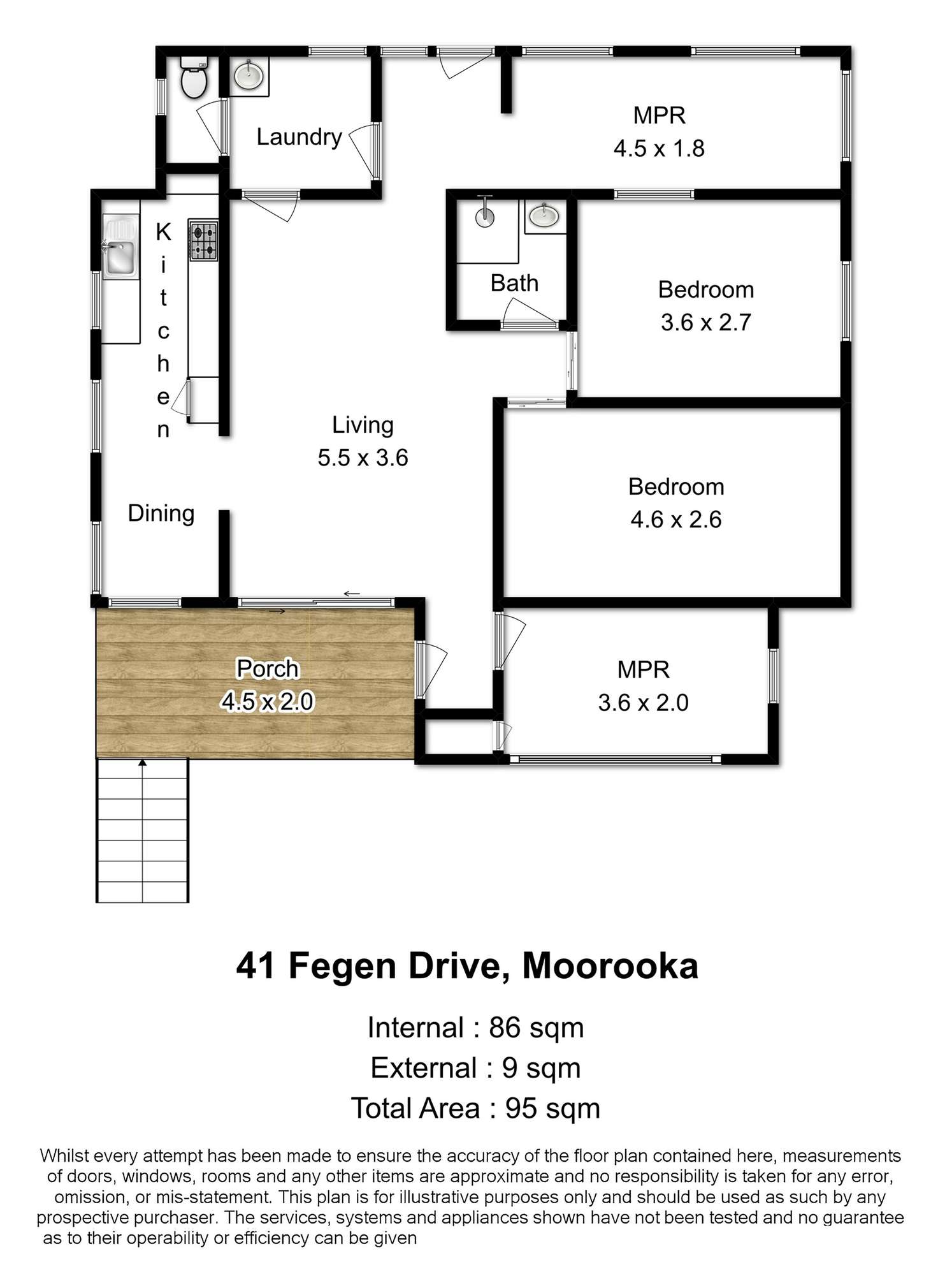 Floorplan of Homely house listing, 41 Fegen Drive, Moorooka QLD 4105