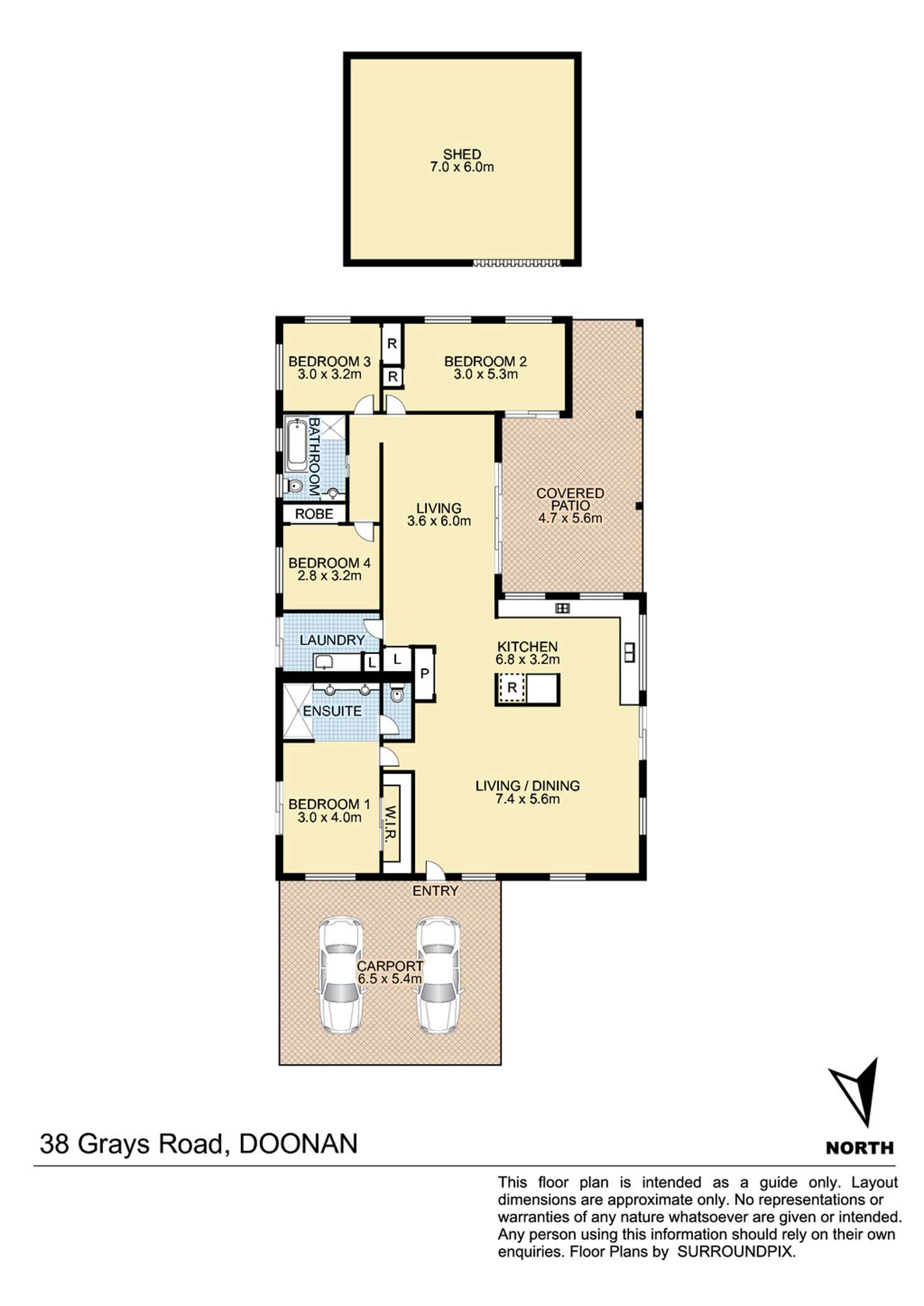 Floorplan of Homely house listing, 38 Grays Road, Doonan QLD 4562