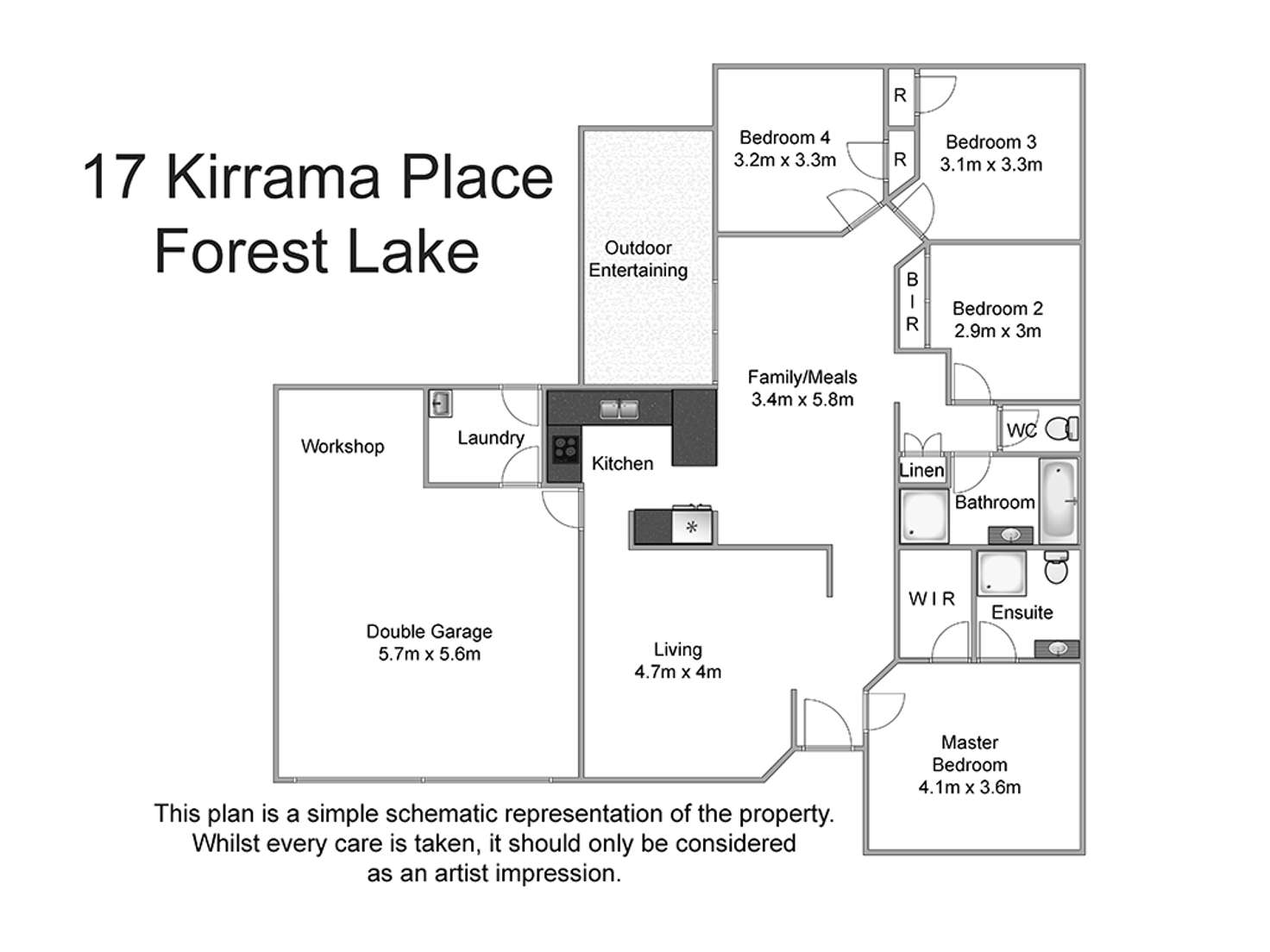 Floorplan of Homely house listing, 17 Kirrama Place, Forest Lake QLD 4078