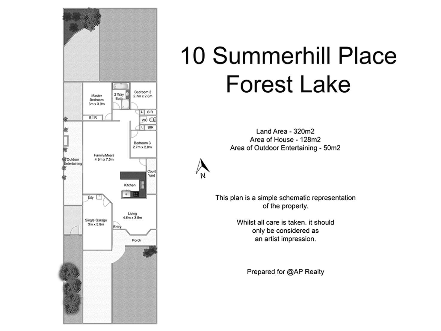 Floorplan of Homely house listing, 10 Summerhill Pl, Forest Lake QLD 4078