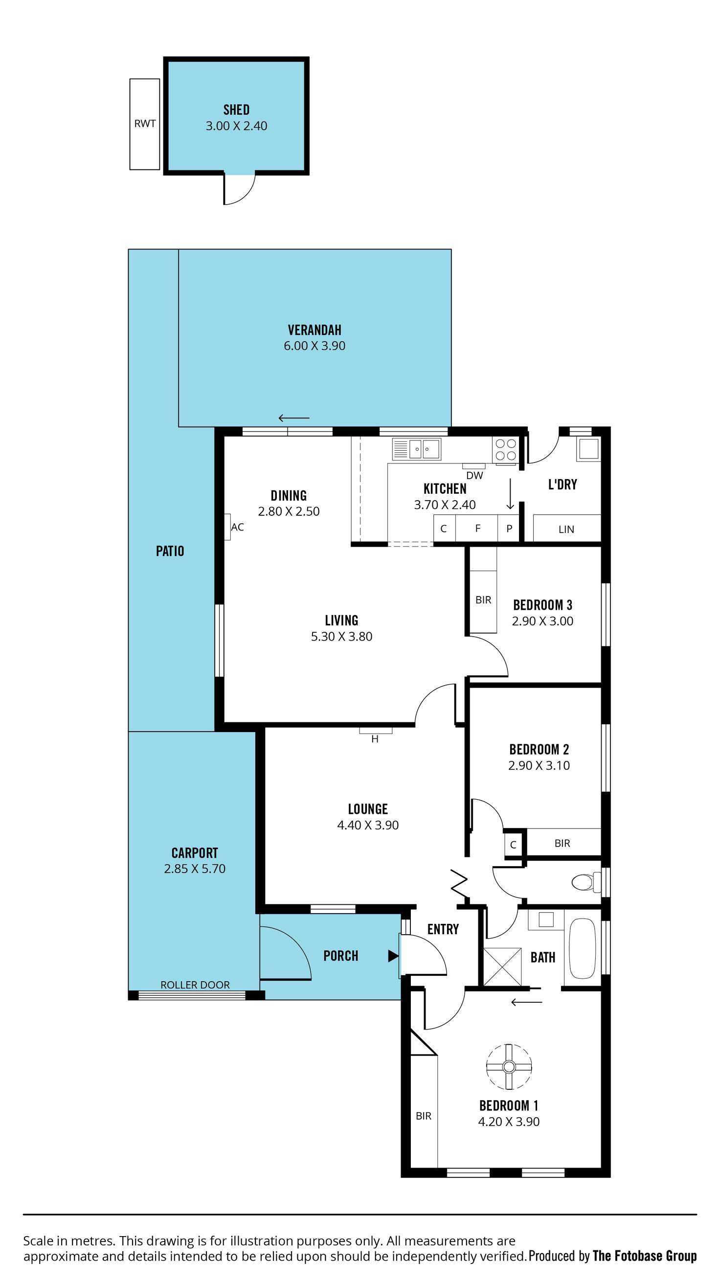 Floorplan of Homely house listing, 2 Avocet Street, Seaford Rise SA 5169