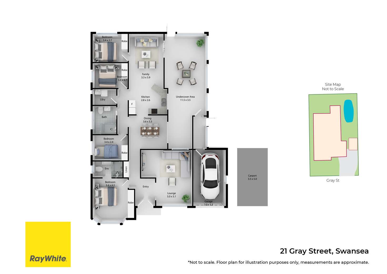 Floorplan of Homely house listing, 21 Gray Street, Swansea NSW 2281