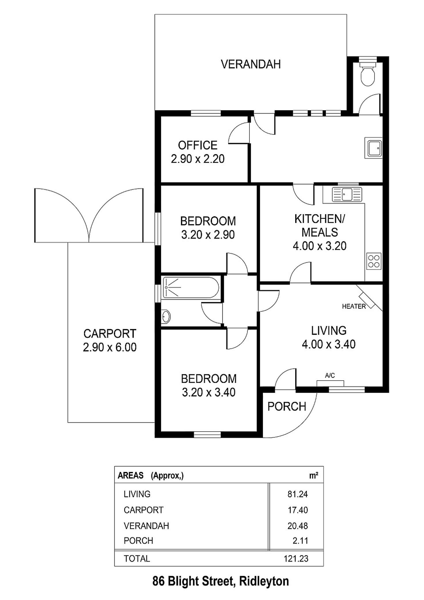 Floorplan of Homely house listing, 86 Blight Street, Ridleyton SA 5008