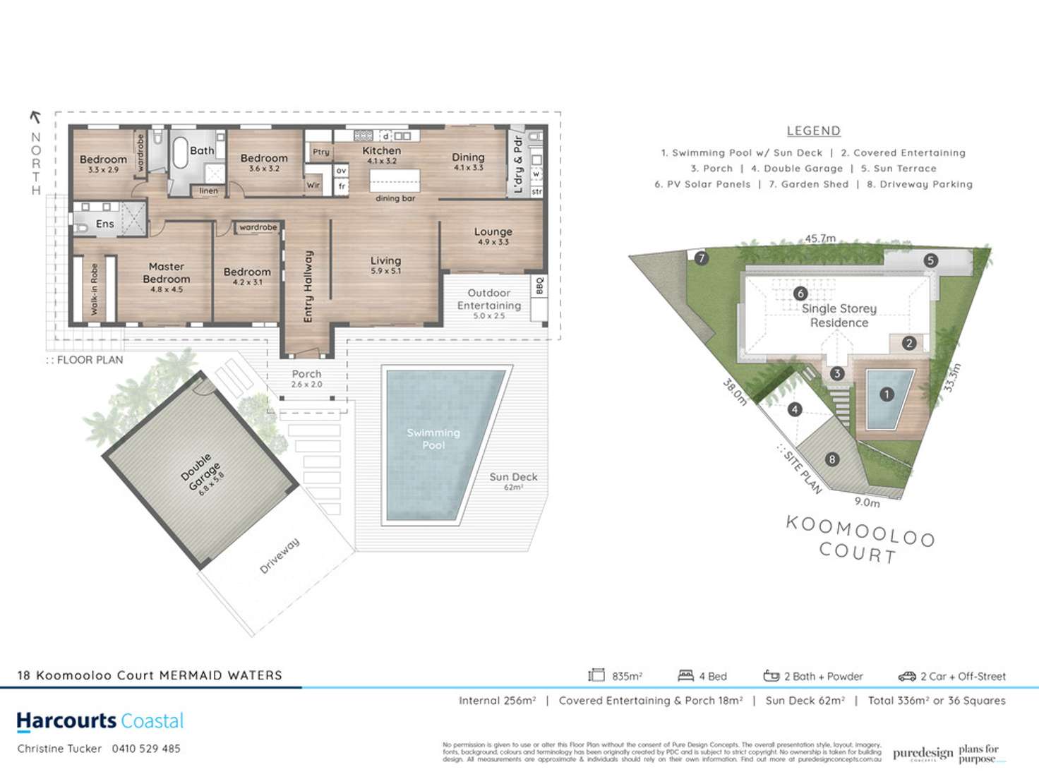 Floorplan of Homely house listing, 18 Koomooloo Court, Mermaid Waters QLD 4218