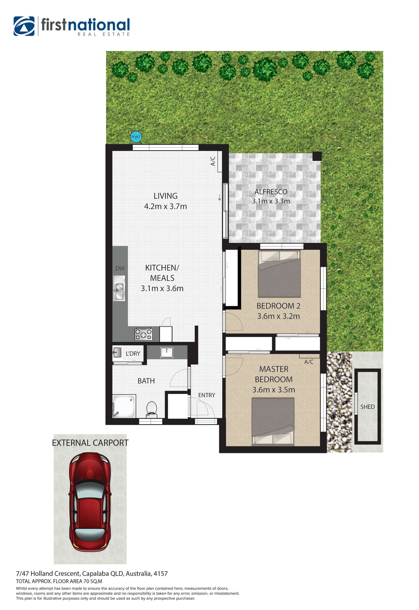 Floorplan of Homely townhouse listing, 7/47-49 Holland Crescent, Capalaba QLD 4157
