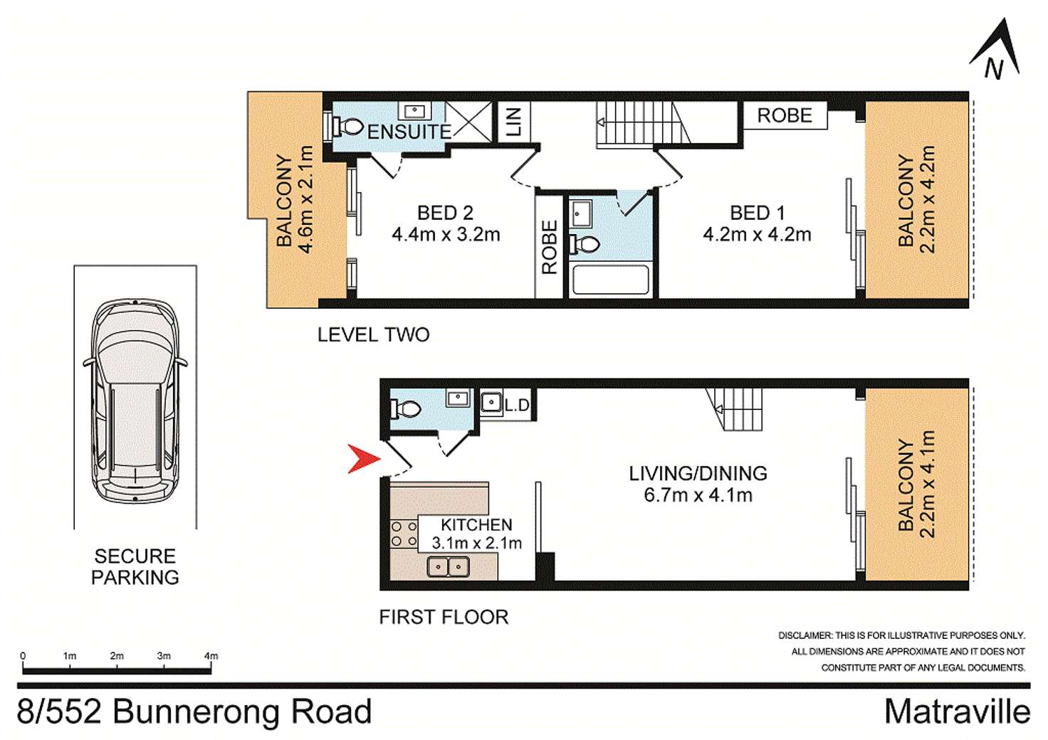 Floorplan of Homely unit listing, 8/552 Bunnerong Road, Matraville NSW 2036