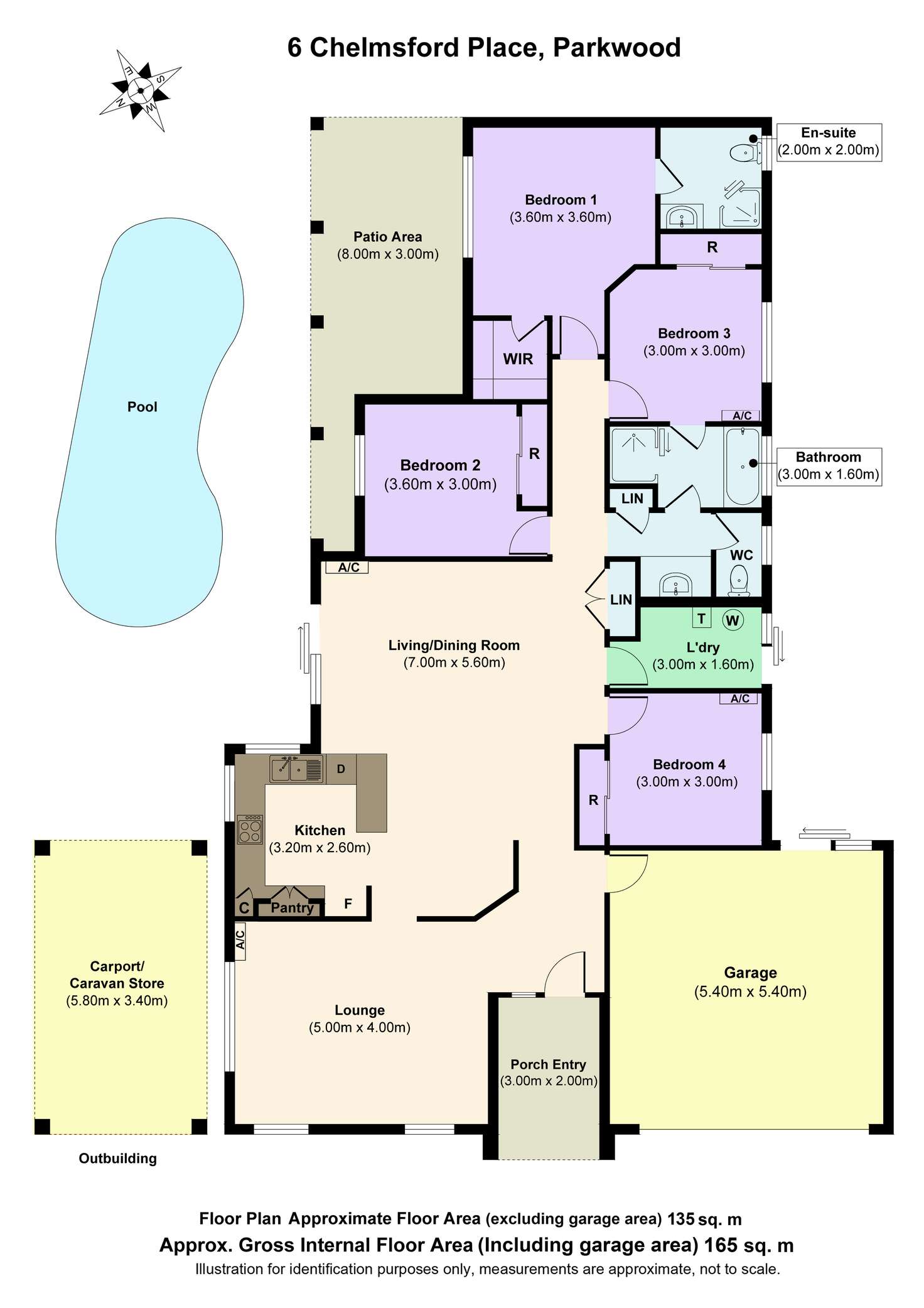 Floorplan of Homely house listing, 6 Chelmsford Place, Parkwood QLD 4214