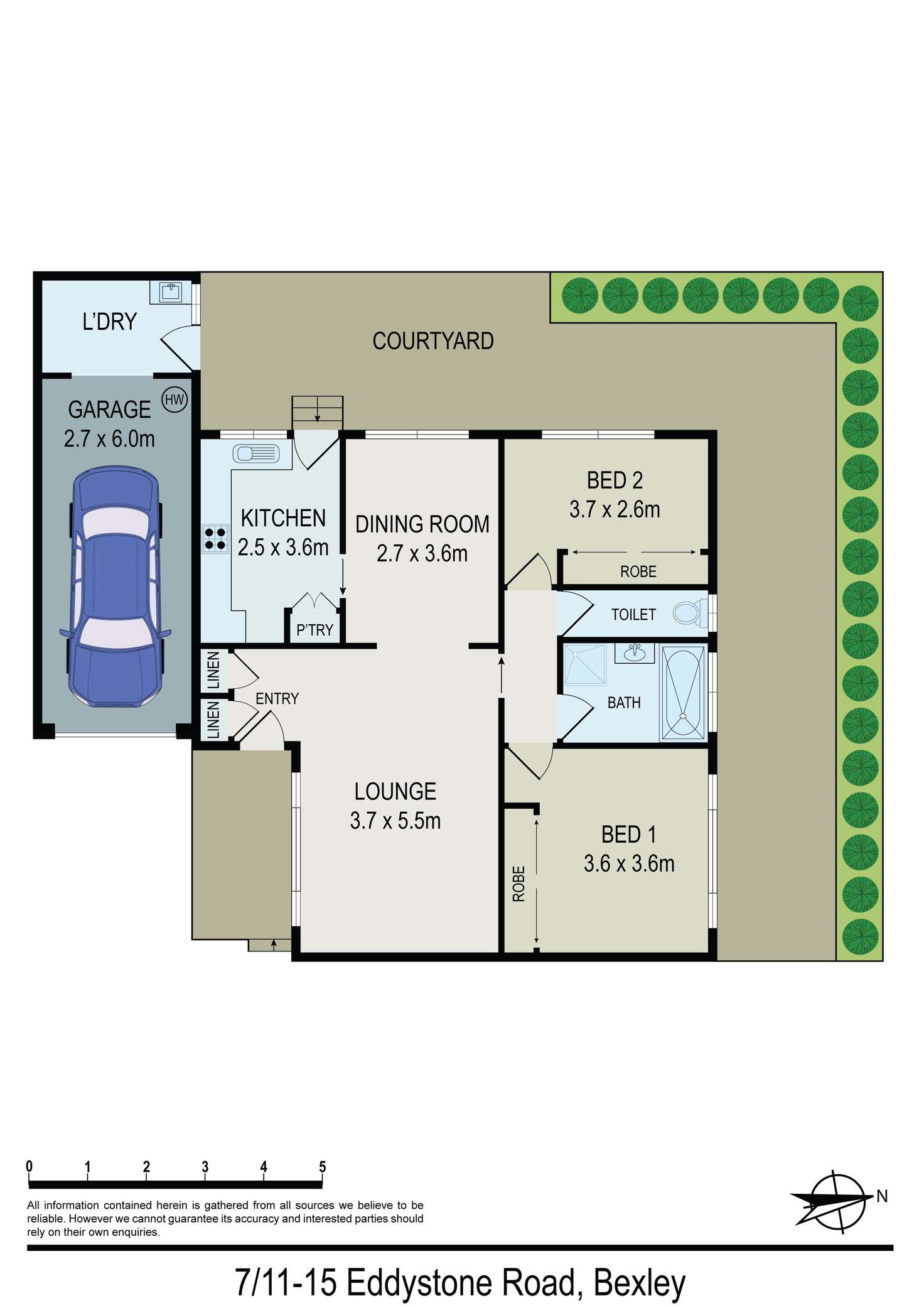 Floorplan of Homely villa listing, 7/11-15 Eddystone Road, Bexley NSW 2207