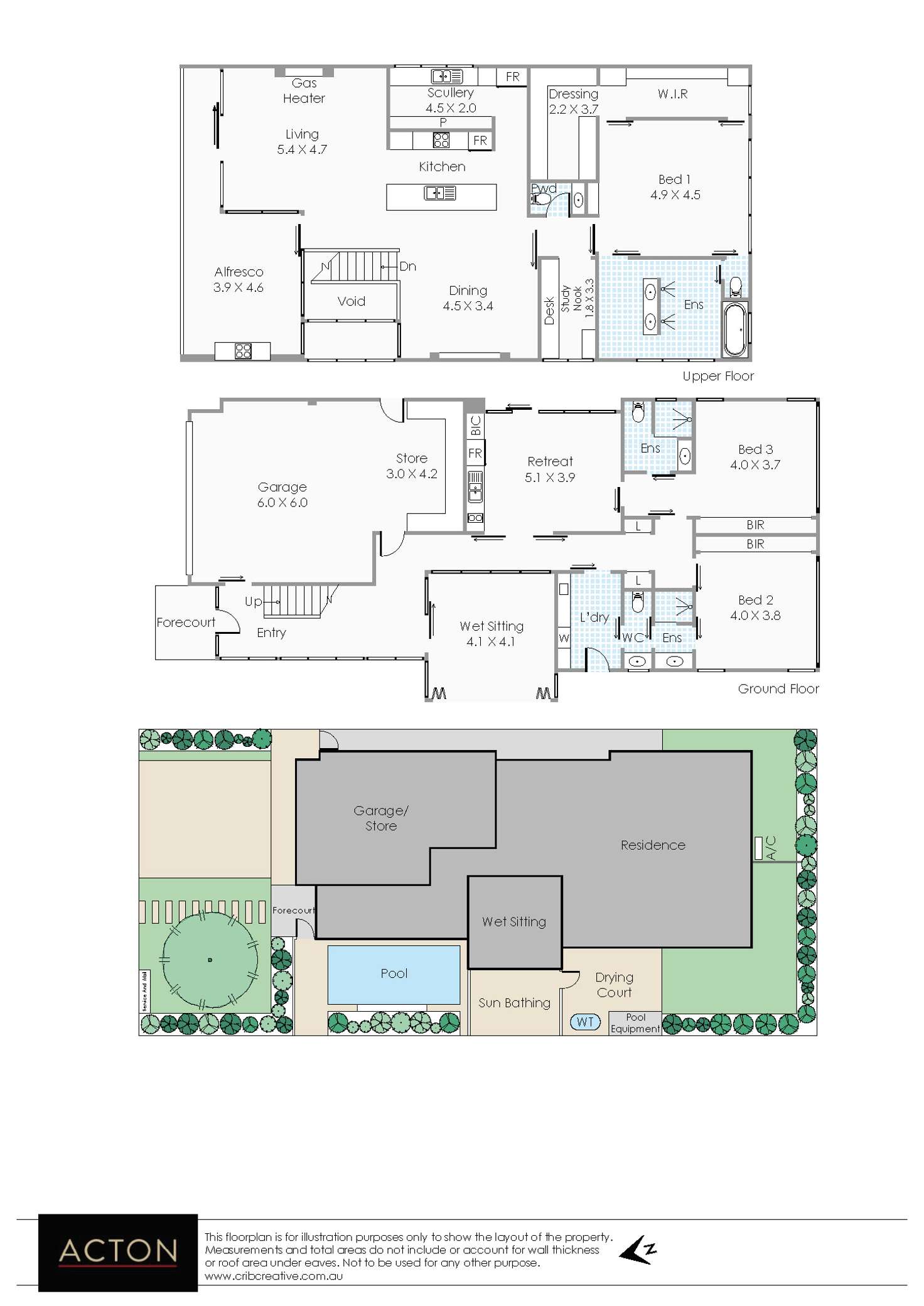 Floorplan of Homely house listing, 4 Hurdles Drive, Floreat WA 6014