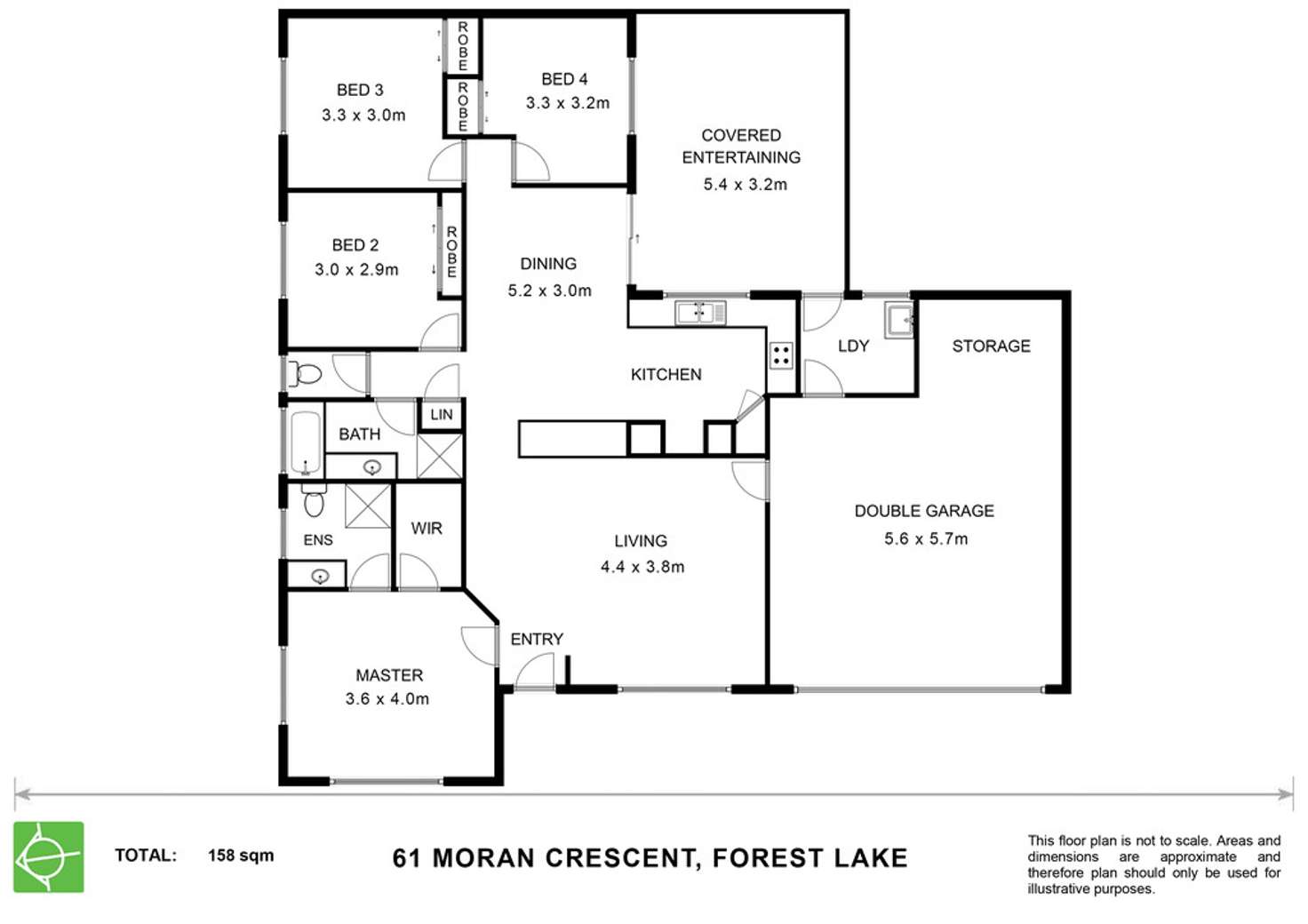 Floorplan of Homely house listing, 61 Moran Crescent, Forest Lake QLD 4078