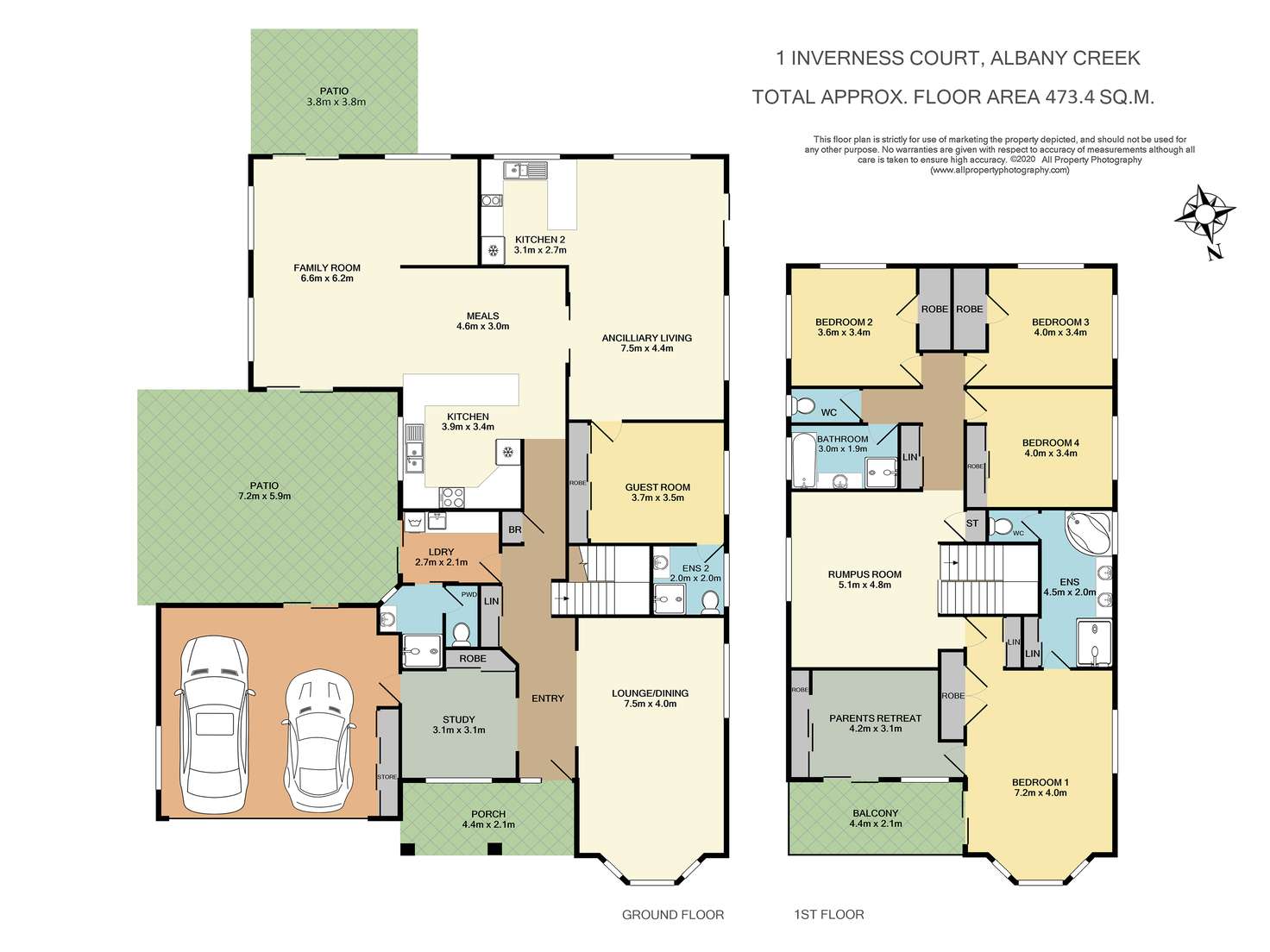 Floorplan of Homely house listing, 1 Inverness Court, Albany Creek QLD 4035