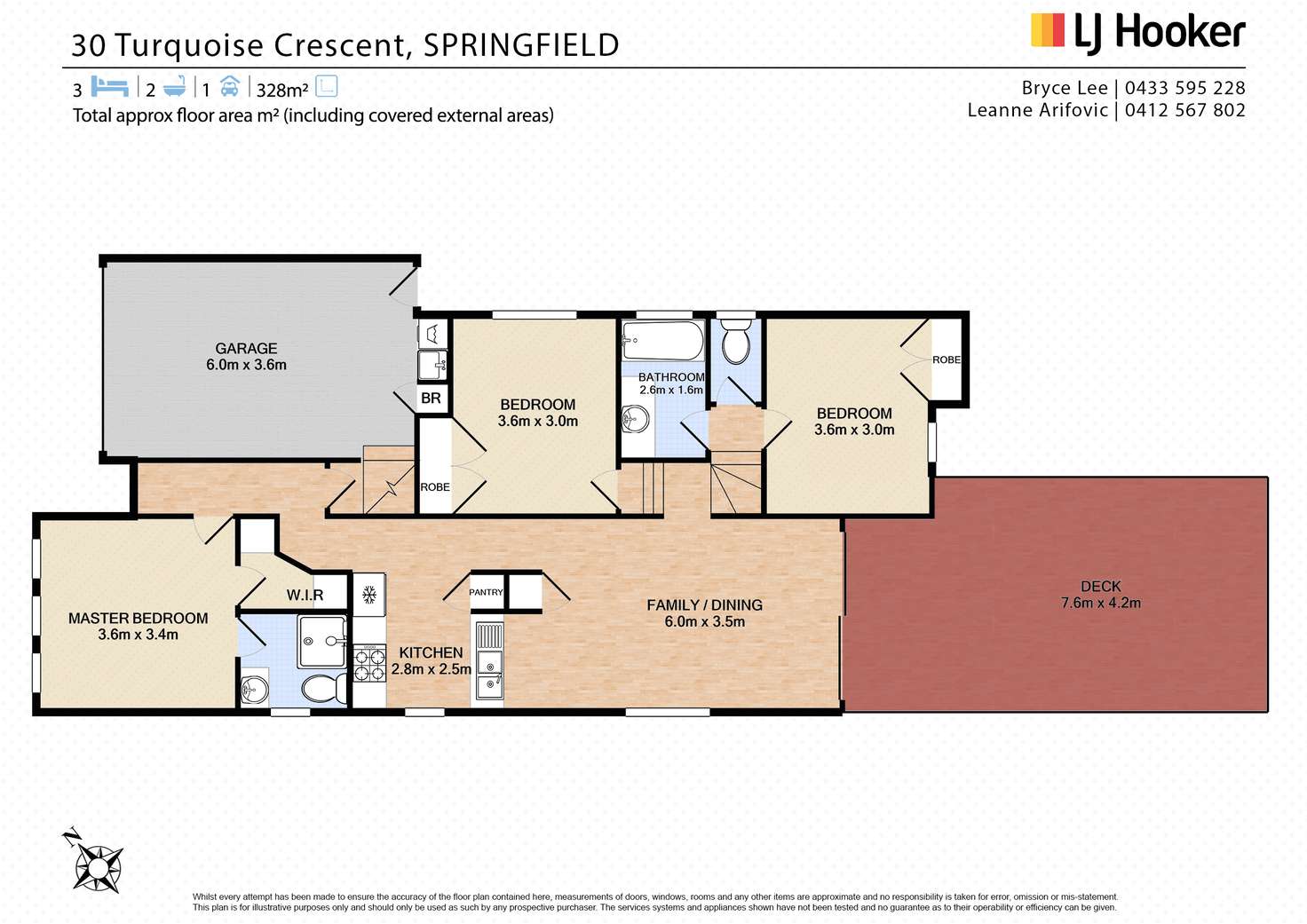 Floorplan of Homely house listing, 30 Turquoise Crescent, Springfield QLD 4300